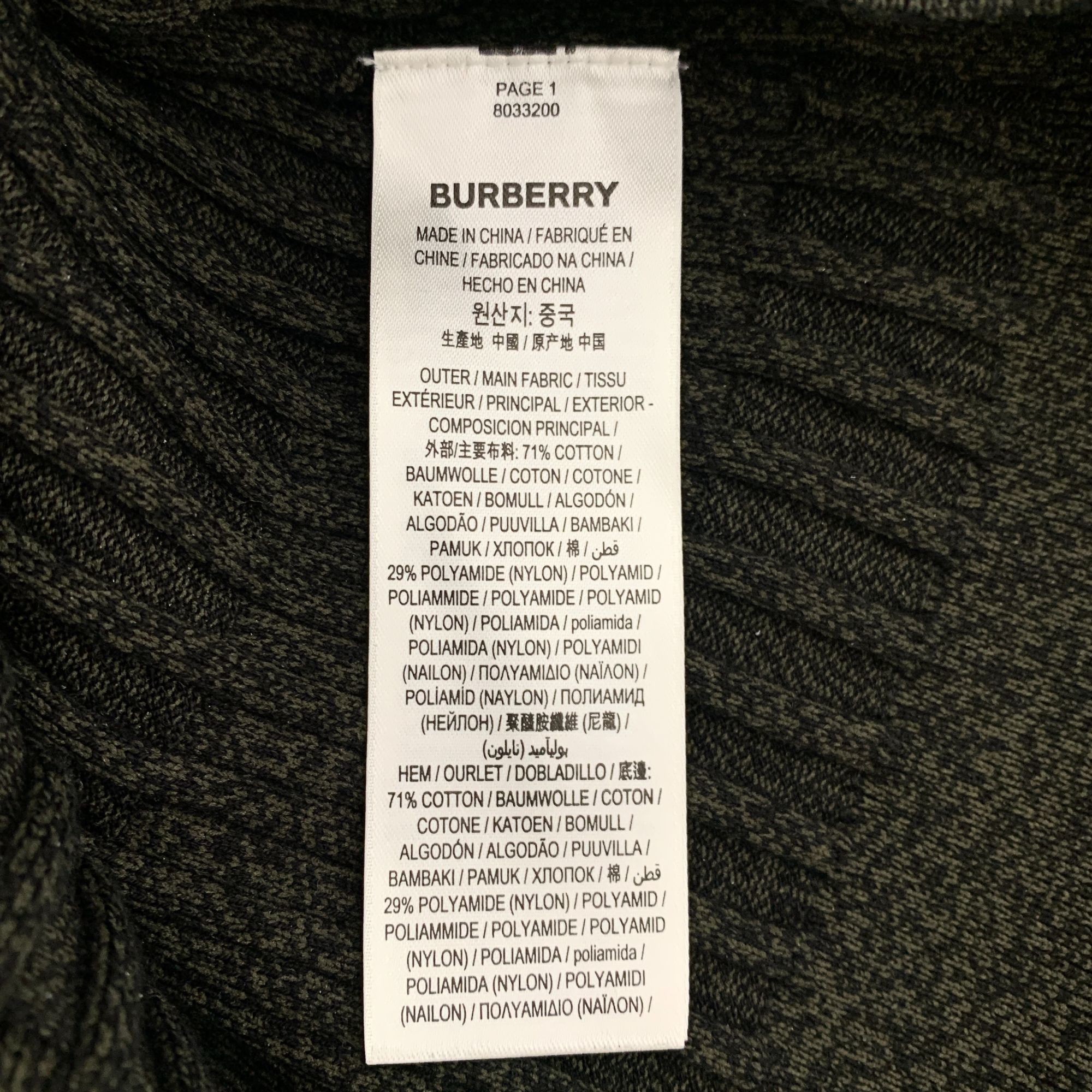 Burberry Burberry Ribbed Knit Turtleneck Sweater Black Size XS / US 0-2 / IT 36-38 - 6 Thumbnail