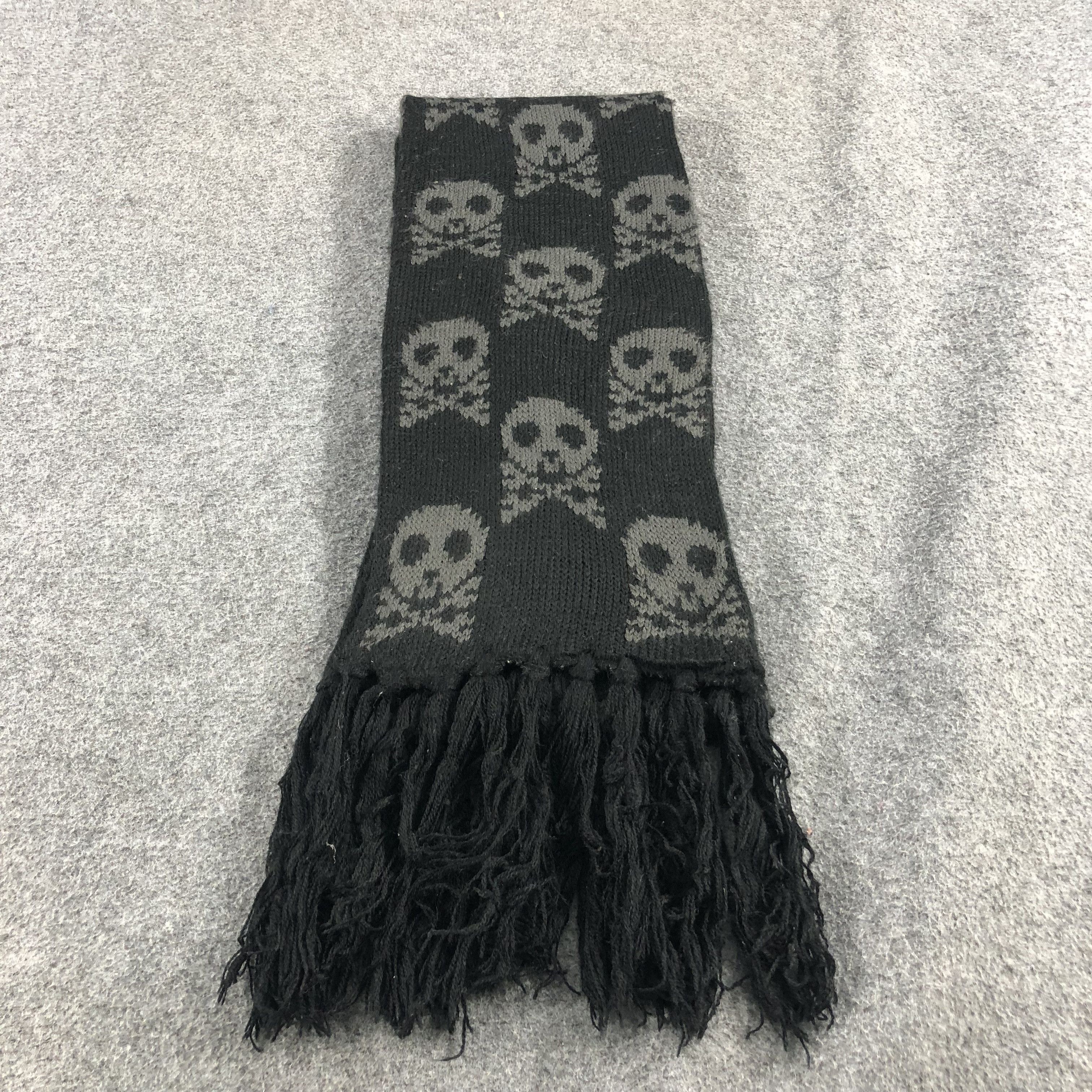 Seditionaries × Vintage Skulls and Crossed Bones Scarf Muffler Acrylic V862 Size ONE SIZE - 1 Thumbnail