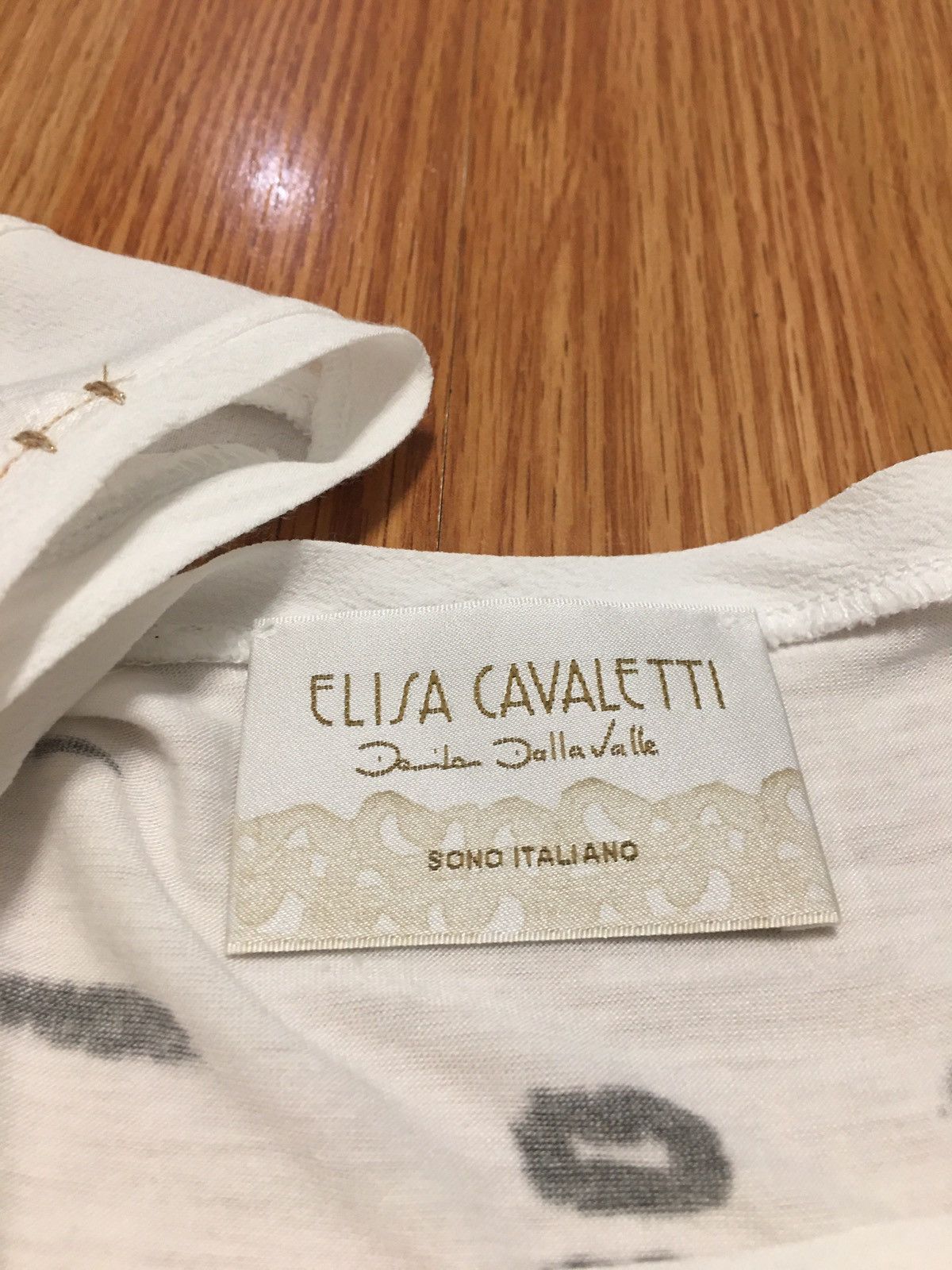 Other ELISA CAVALETTI by DANIELA DALLAVALLE Cotton Designer Blouse Size M / US 6-8 / IT 42-44 - 11 Thumbnail