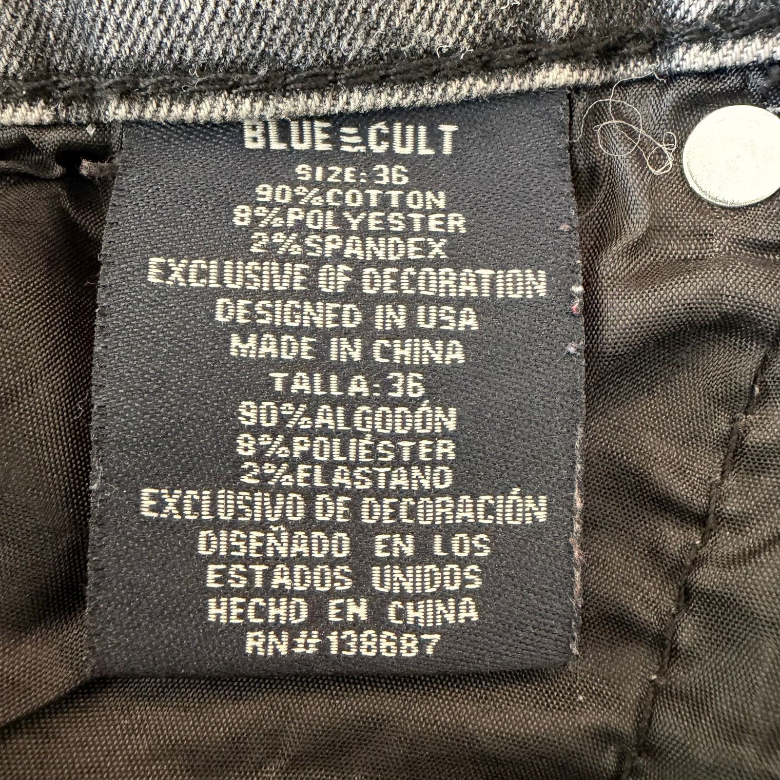 Other Blue Cult Distressed Gray blue Denim Size 36 Size US 36 / EU 52 - 4 Thumbnail