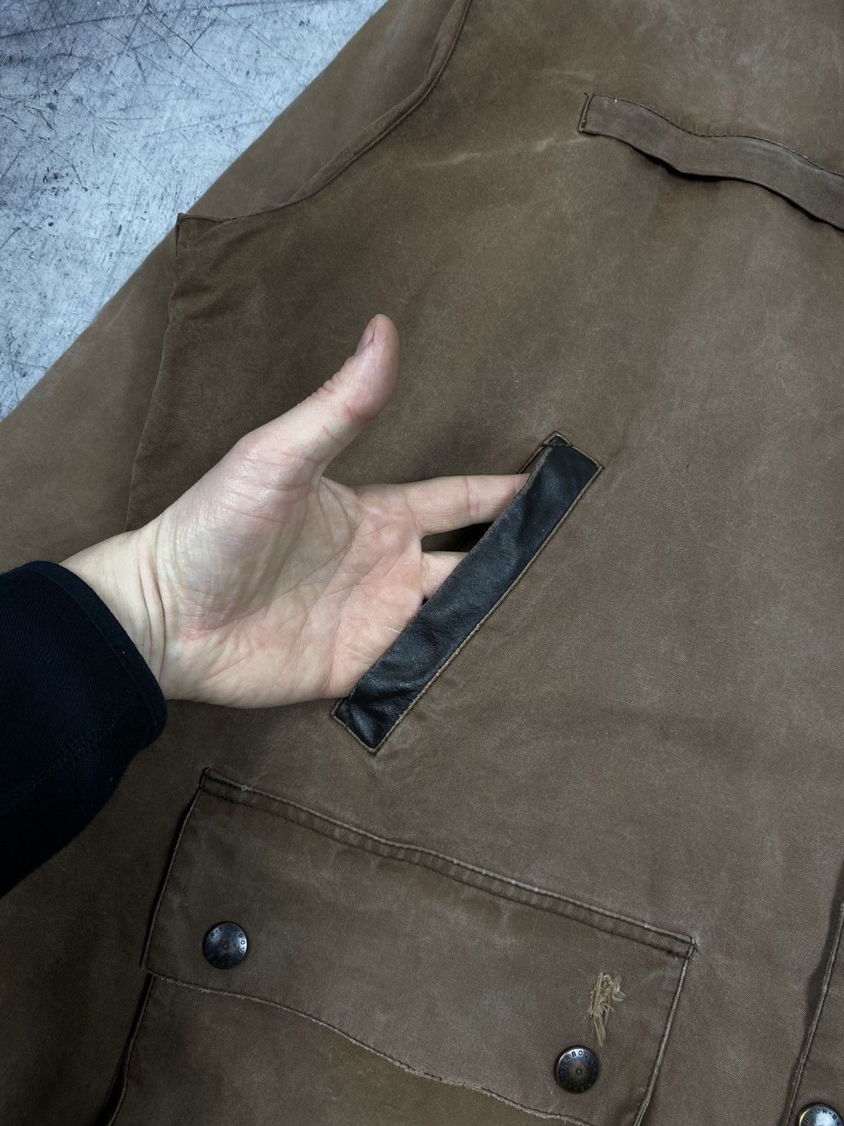 Barbour Barbour Bushman Waxed Jacket Brown Distressed Workwear Size US XXL / EU 58 / 5 - 6 Thumbnail