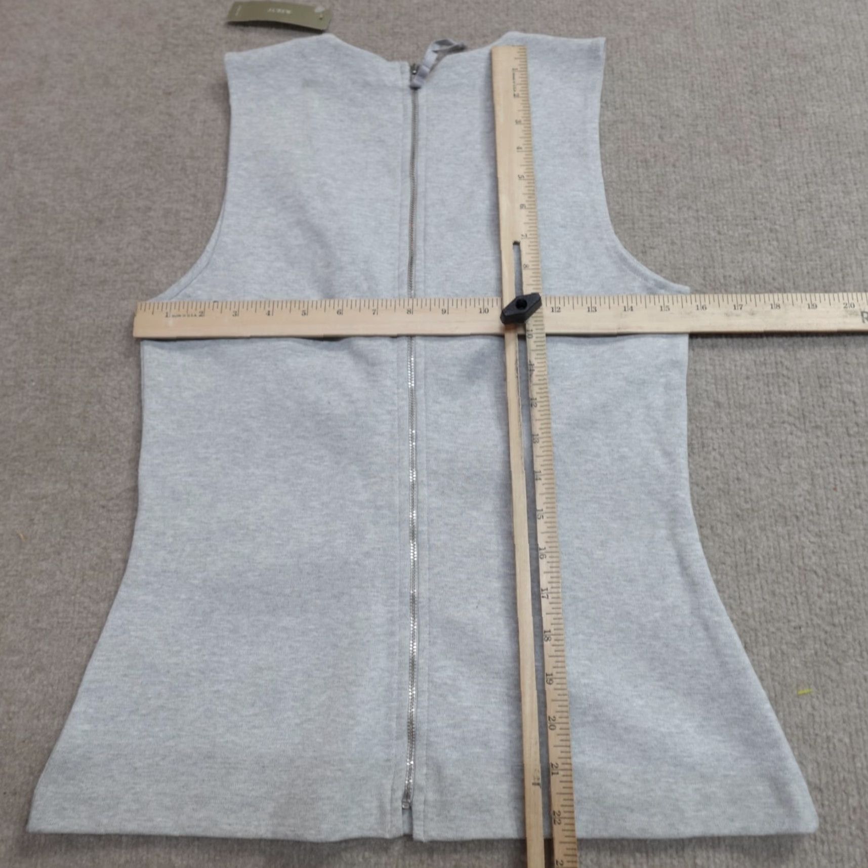 J.Crew J.Crew Womens Blouse XS Gray Sleeveless V-Neck Ponte Knit Top A5710 NEW Size XS / US 0-2 / IT 36-38 - 5 Thumbnail