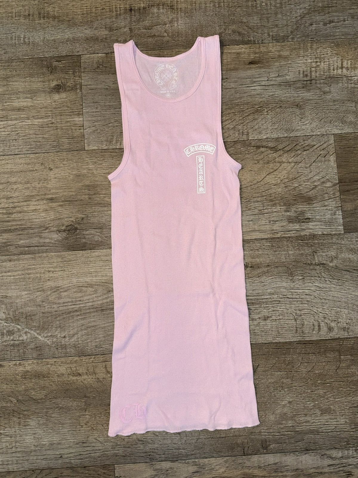 Chrome Hearts CHROME HEARTS PINK TANK TOP | Grailed