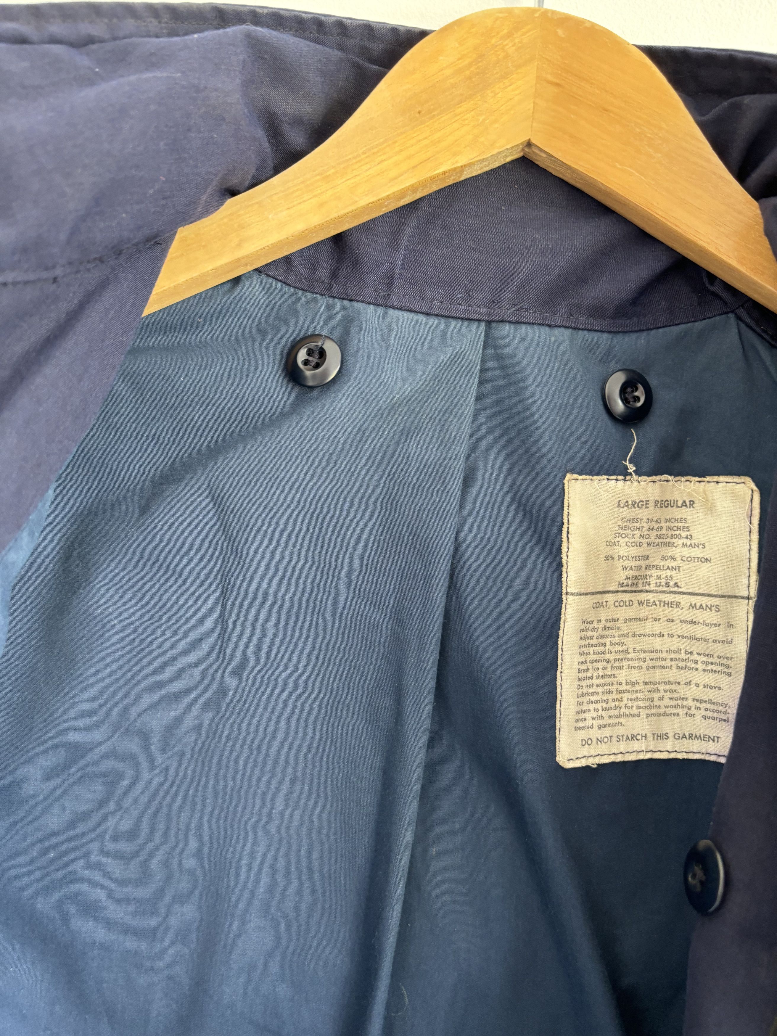 Japanese Brand Vintage Deadstock M65 Navy Scovill Zipper Jacket Size US L / EU 52-54 / 3 - 9 Thumbnail