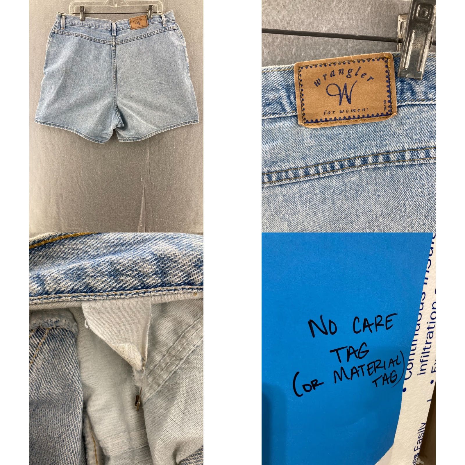 Wrangler VINTAGE Wrangler High Waisted Denim Shorts Women Size 35 Blue Retro 90s Mom Size 24" / US 00 / IT 34 - 8 Thumbnail