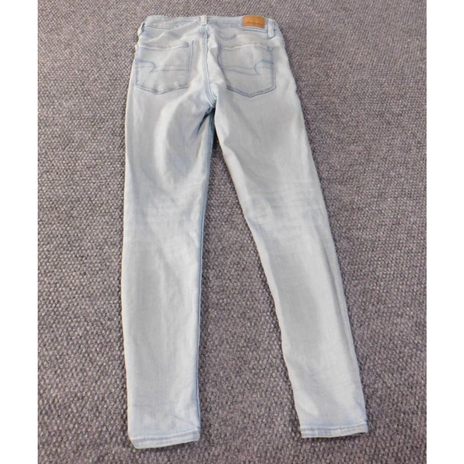 American Eagle Outfitters American Eagle Outfitters Jeans Womens Size 2 blue mid rise jegging denim distressed light Size 42" / US 20 - 7 Thumbnail