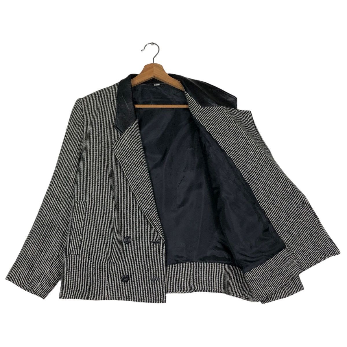 Japanese Brand 🔥Vintage Wool Jacket Bomber Herringbone Issey Miyake Japan Size US M / EU 48-50 / 2 - 11 Thumbnail