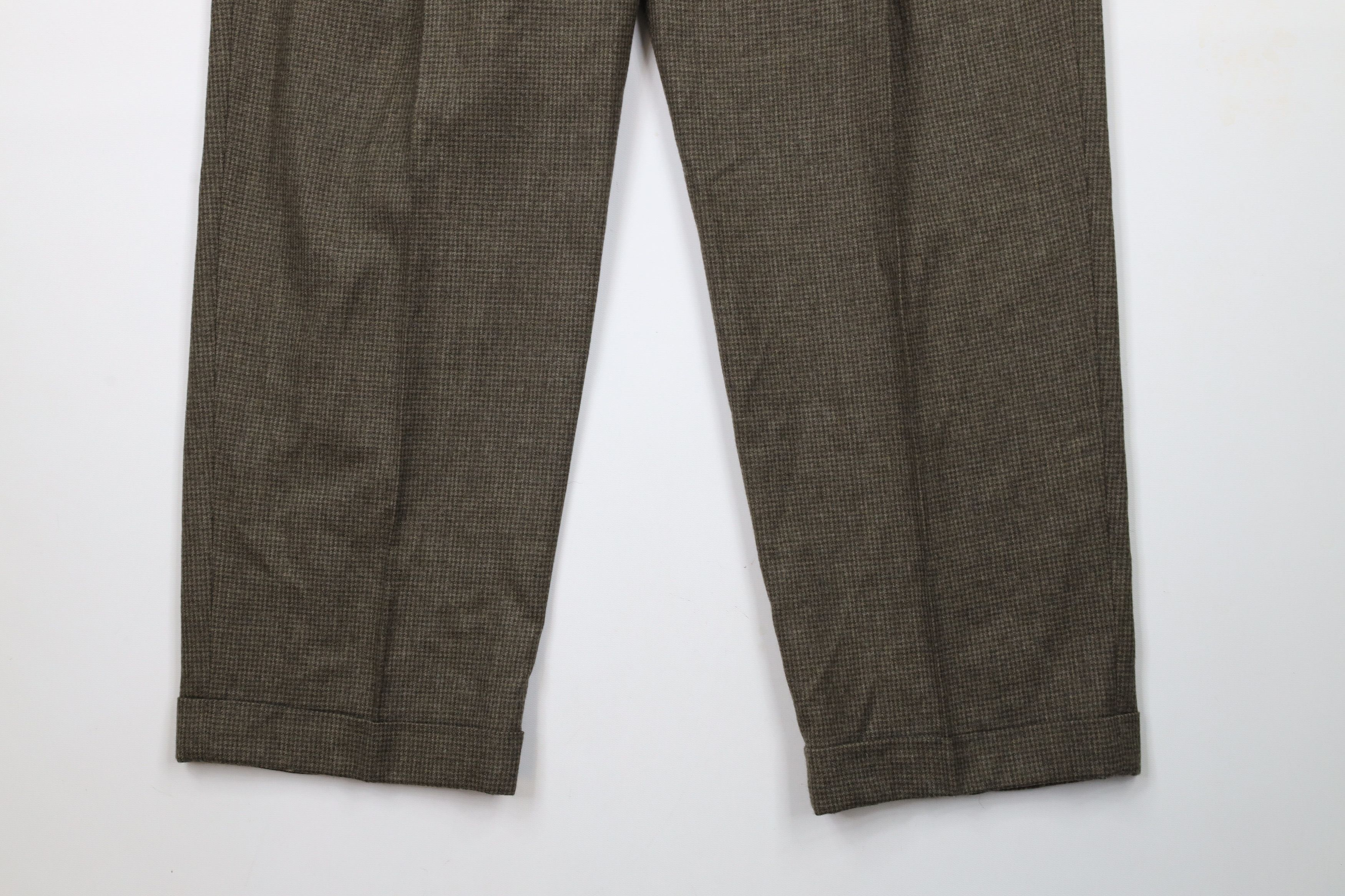 Vintage Vintage 90s Streetwear Houndstooth Cuffed Chino Pants Size US 36 / EU 52 - 4 Thumbnail
