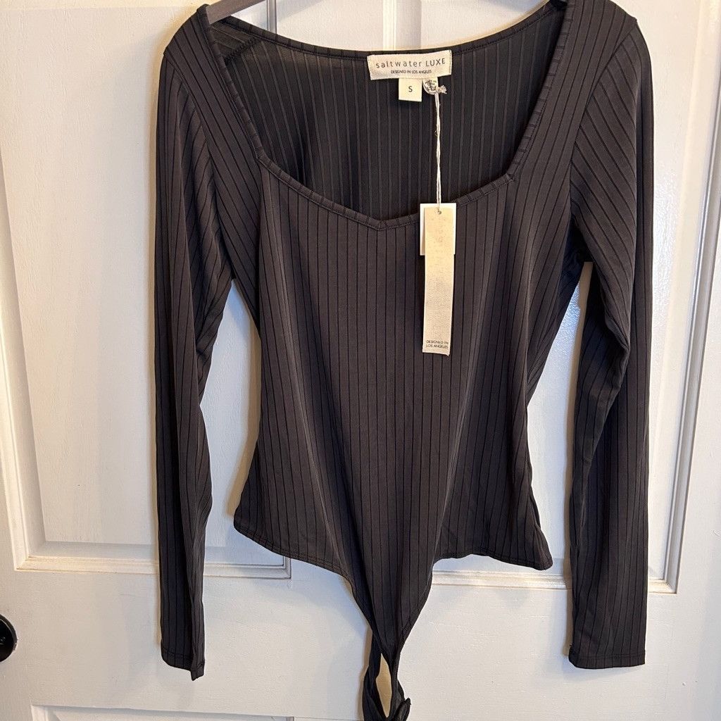 Saltwater Luxe Women's Saltwater Luxe Bodysuit, S, Black Size XS / US 0-2 / IT 36-38 - 1 Thumbnail