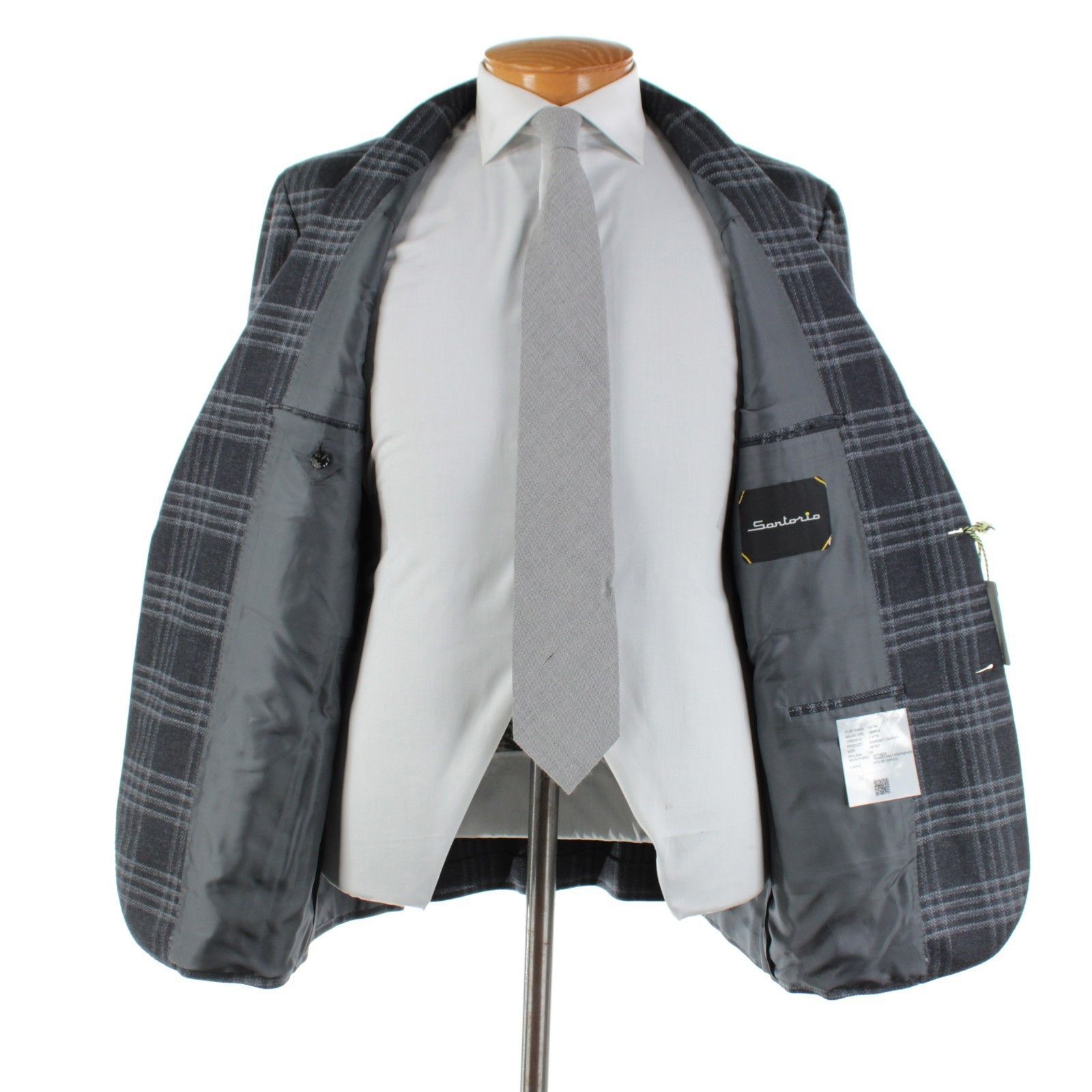 SARTORIO Sartorio Sport Coat Size 46 Regular US in Gray Size 46R - 6 Thumbnail