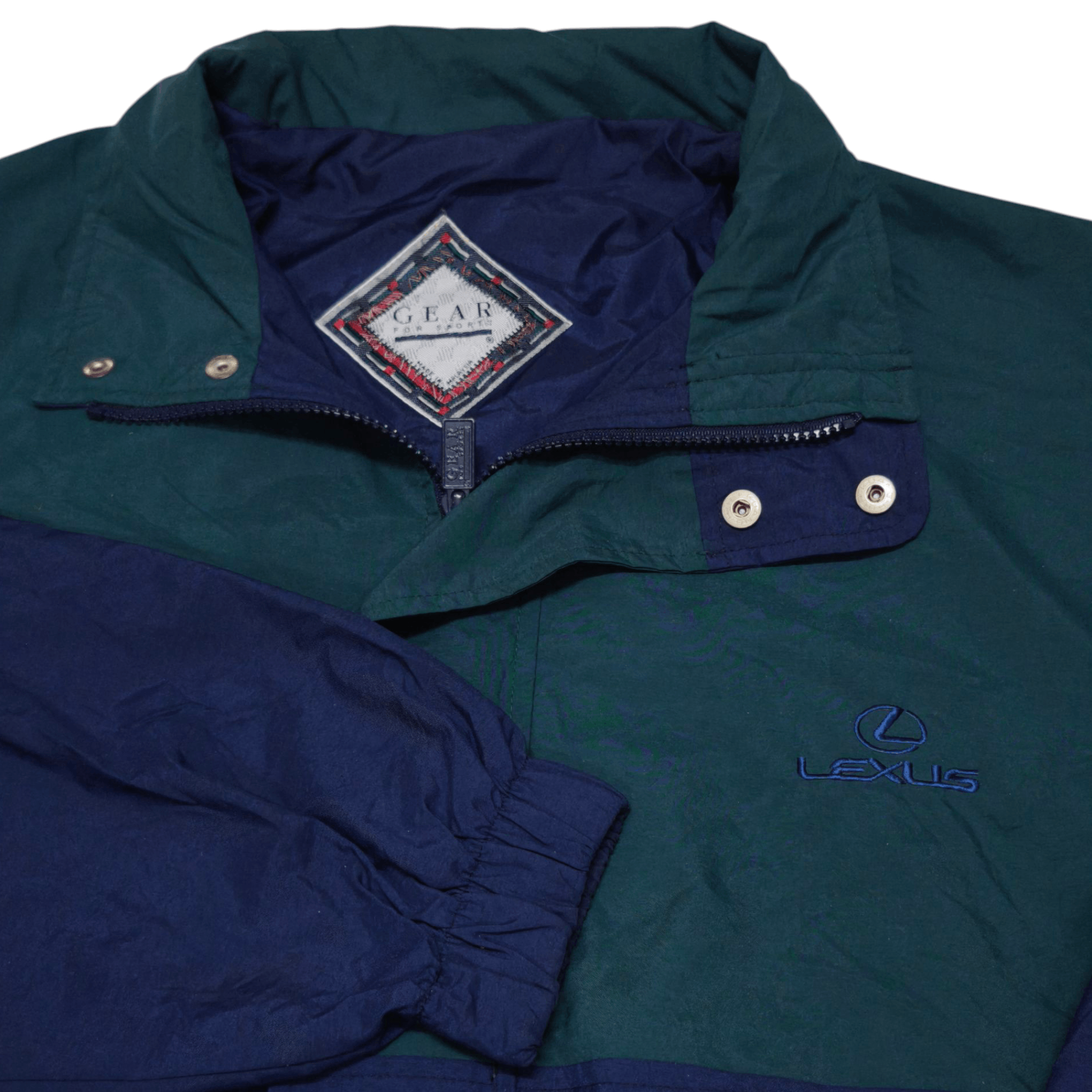 Vintage Vintage Lexus Nylon Windbreaker Jacket 90s Size US L / EU 52-54 / 3 - 1 Thumbnail