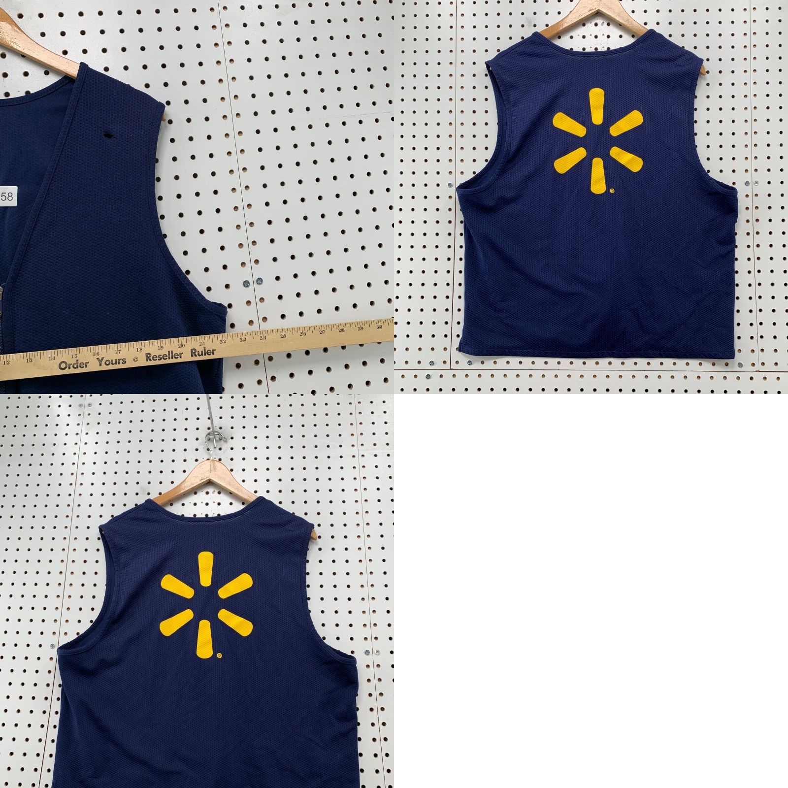 Walmart Walmart Vest Mens Large Blue Zip Distressed Vest Size US L / EU 52-54 / 3 - 8 Thumbnail