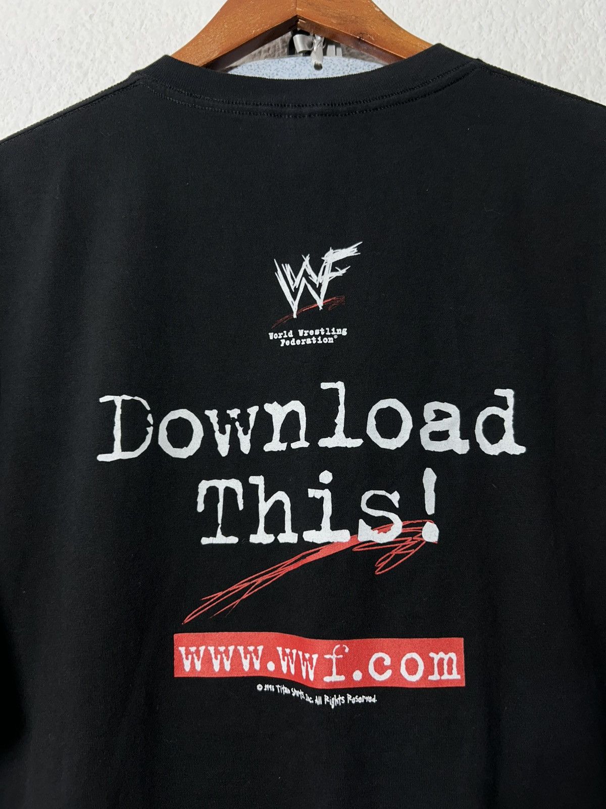 Vintage × WWE × WWF 1998 WWF.COM Downland This! Rare Crew Tee Size US XL / EU 56 / 4 - 3 Thumbnail