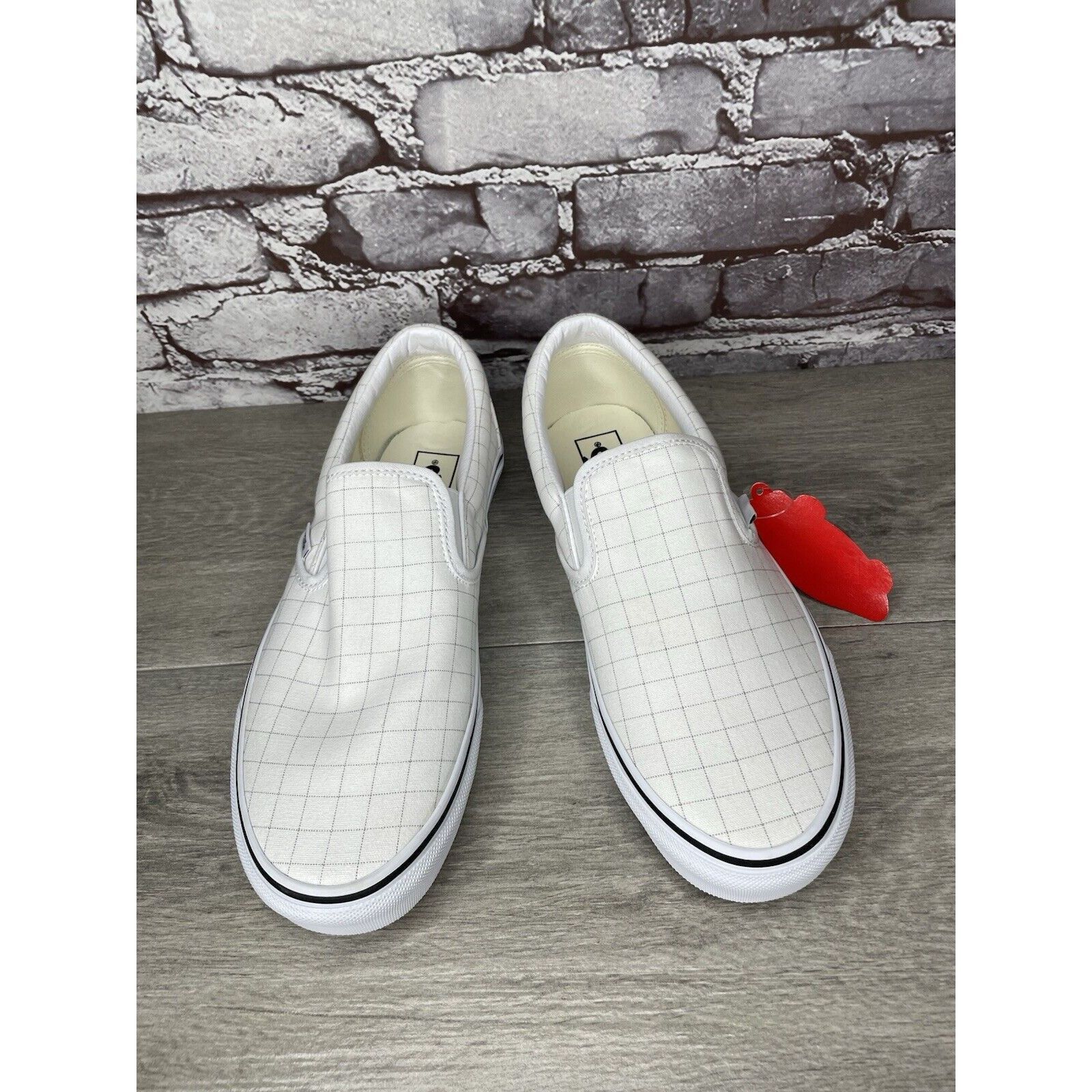 Vans Vans Classic Checkerboard Day White Canvas Sneakers Shoes Me Size US 10 / EU 43 - 10 Thumbnail