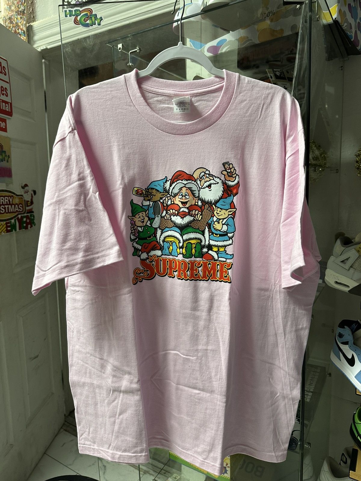 Supreme 2025 Christmas Tee (Pink)