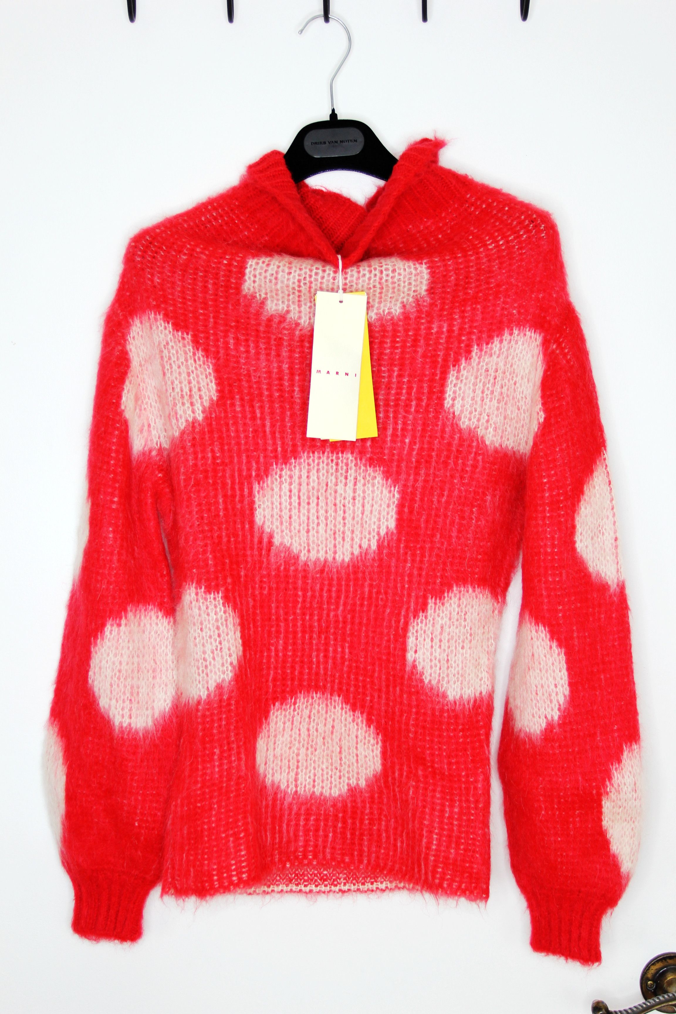 Marni BNWT AW23 MARNI BRUSHED DOTS FUZZY WUZZY SWEATER 40 Size S / US 4 / IT 40 - 2 Thumbnail