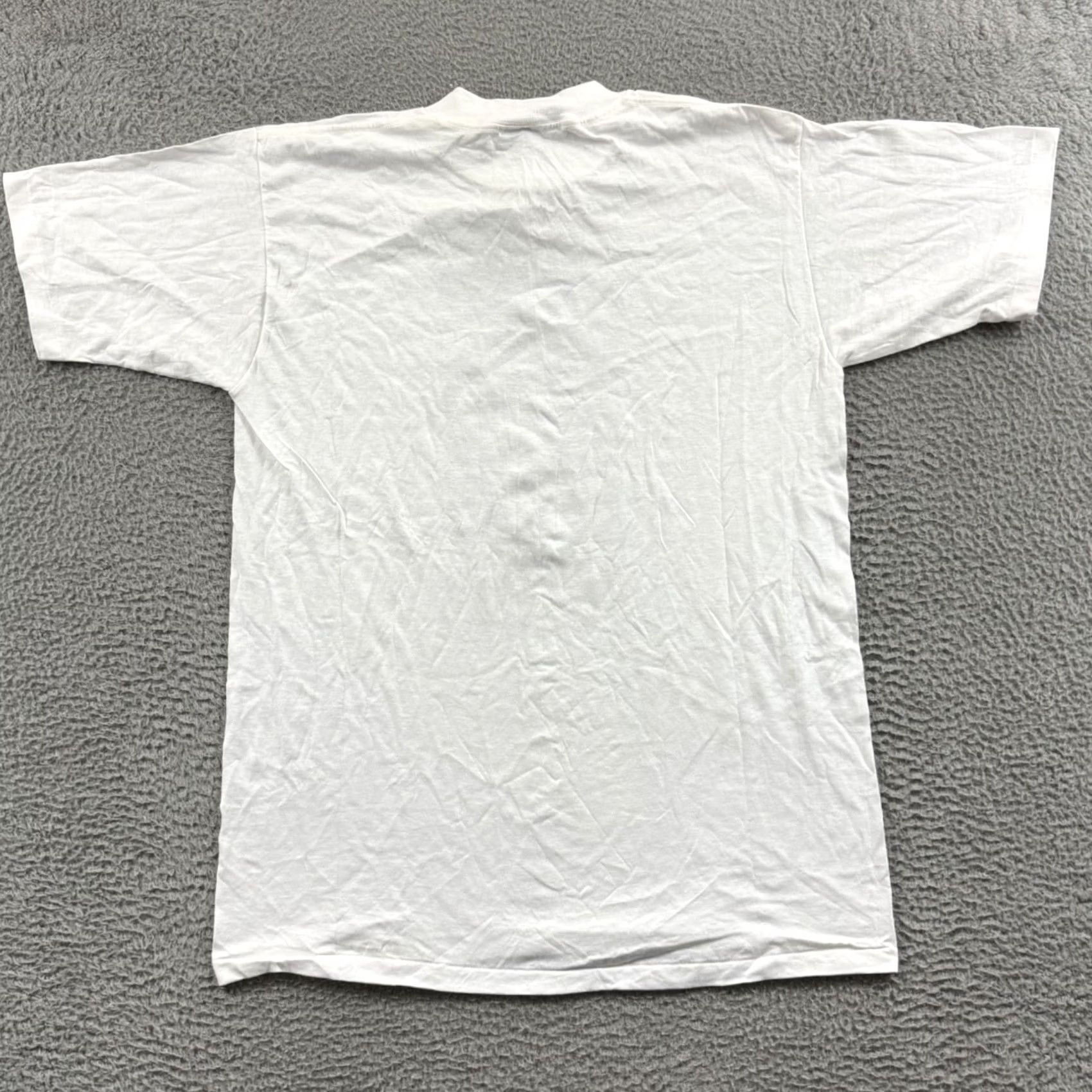 Vintage VINTAGE Oneita Shirt Mens XL White 90s NWT Trans Antarctica Expedition Animals Outdoor Angel Logo Graphic Print Size US XL / EU 56 / 4 - 7 Thumbnail