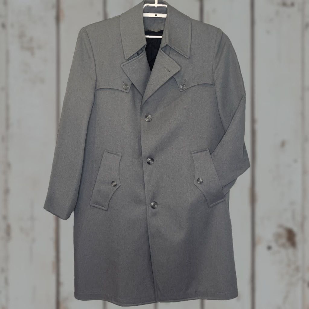 Greats VINTAGE Great Dane Year Round Coat Mens Jacket L Gray Western Style Mid-Length Size US L / EU 52-54 / 3 - 1 Thumbnail