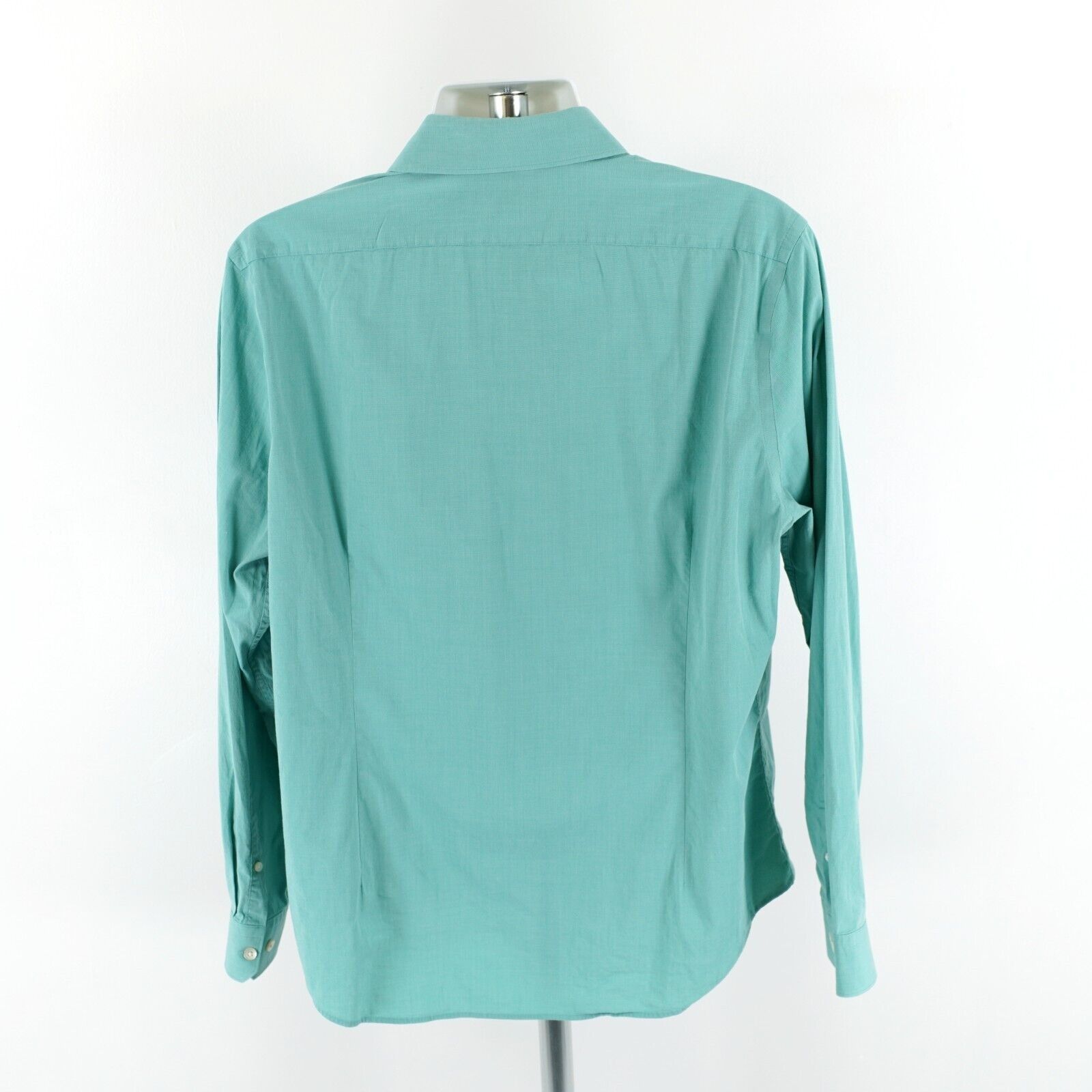 Express Express 1MX Fitted XL 17-17.5 Blue/Green Collared Dress Shir Size US XL / EU 56 / 4 - 8 Thumbnail