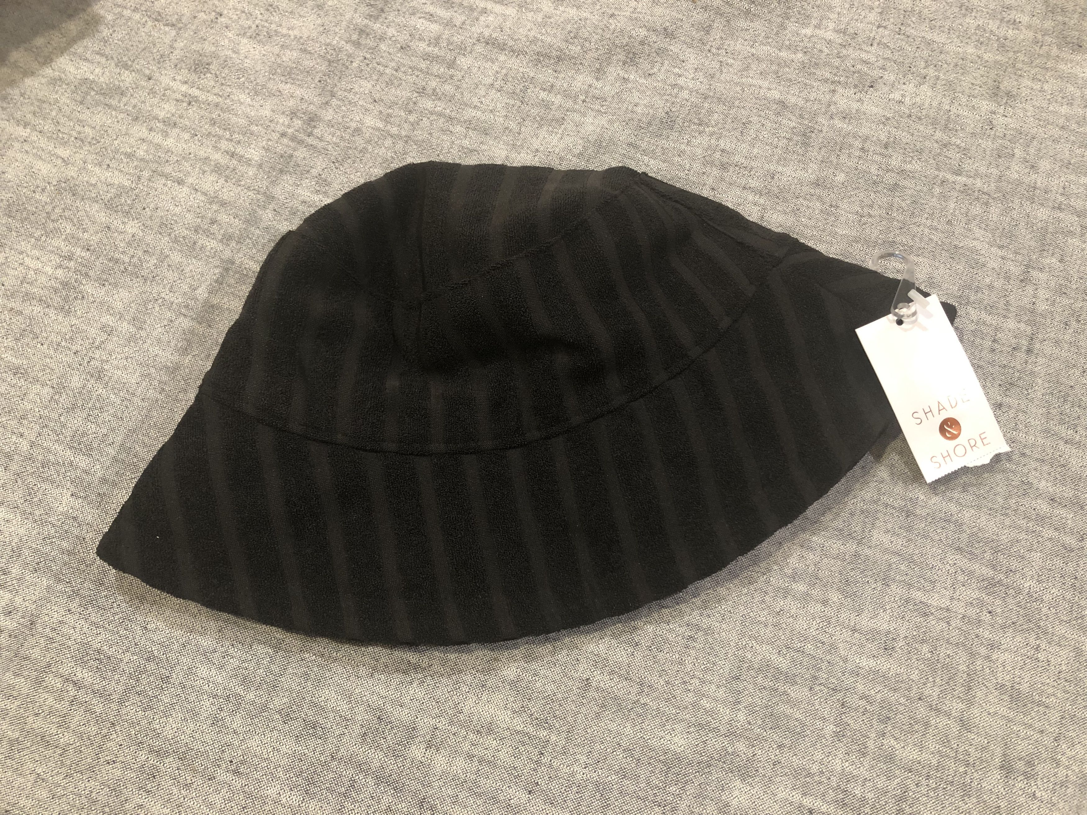 Other Shade & Shore striped black jacquard terry bucket hat Size ONE SIZE - 3 Thumbnail