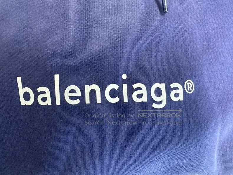 Balenciaga Balenciaga Logo logo hooded sweatshirt Size US XL / EU 56 / 4 - 3 Thumbnail