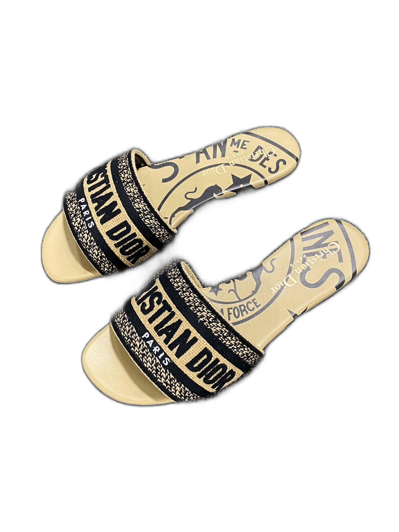 Dior Classic Logo Slide Sandals by Dior Size US 5 / IT 35 - 1 Thumbnail