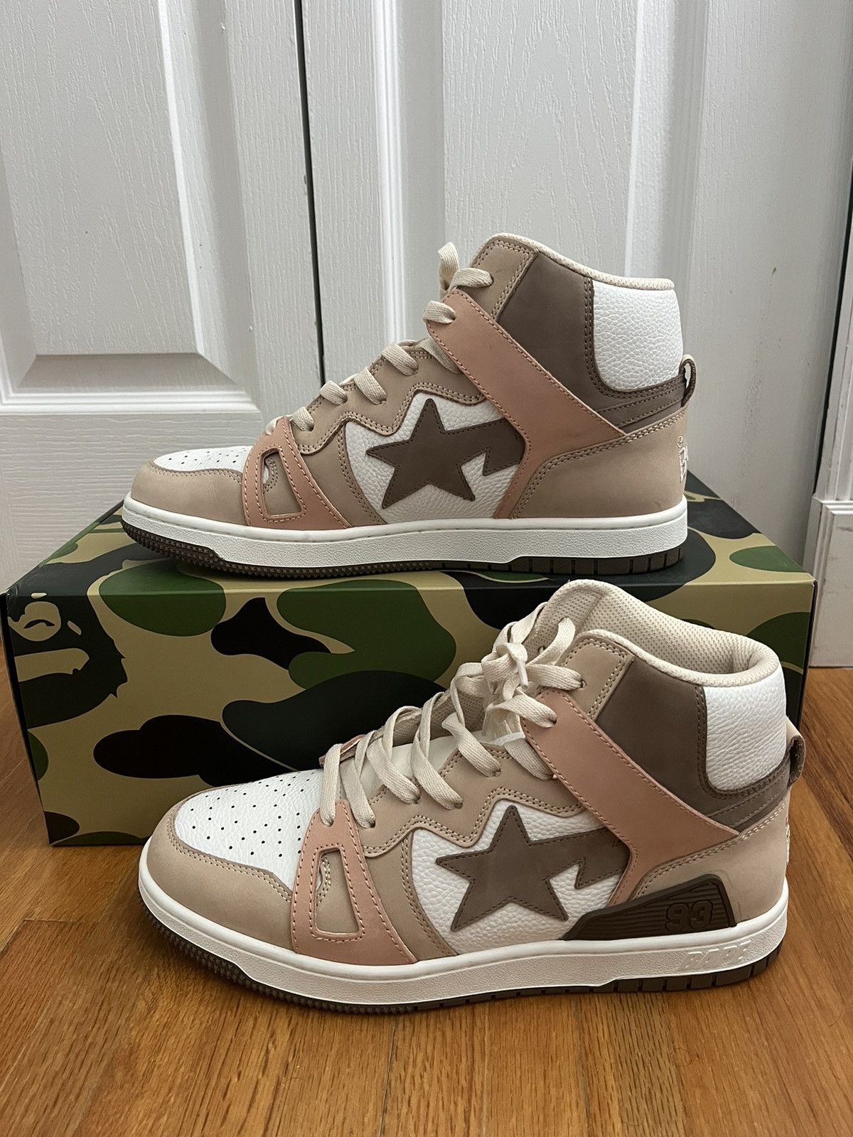 image of Bape Sta 93 Hi Shoes in Brown, Men's (Size 11)