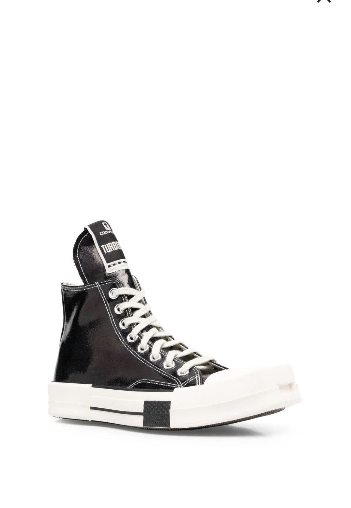 image of Converse X Rick Owens Drkshdw Turbodrk Chuck 70 Sneakers in Black, Men's (Size 8.5)