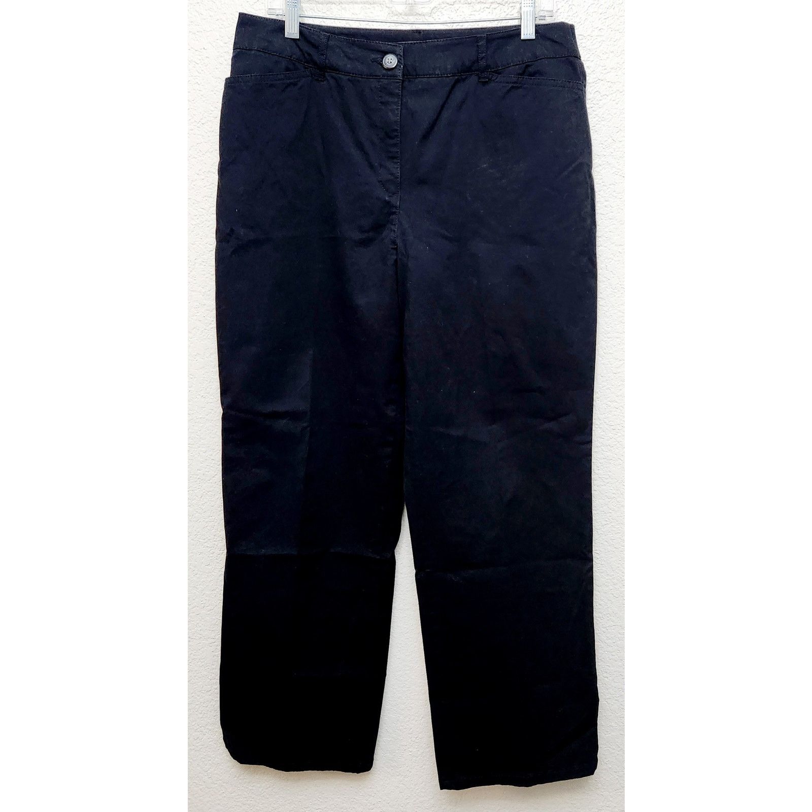Other Croft & Barrow Black Flat Front Slashed Pockets Pants 12 Size 34" / US 12 / IT 48 - 1 Thumbnail