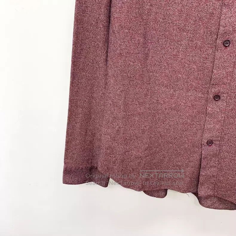 Dior Dior Size 38 Burgundy cotton lapel single-breasted long-sle Size US XXS / EU 40 - 4 Thumbnail