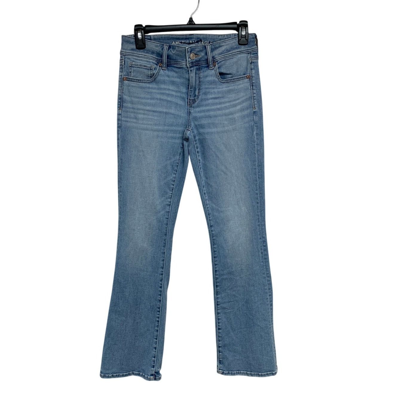 American Eagle Outfitters New American Eagle Womens Size 6 Kick Denim Blue Jeans Size 28" / US 6 / IT 42 - 1 Thumbnail