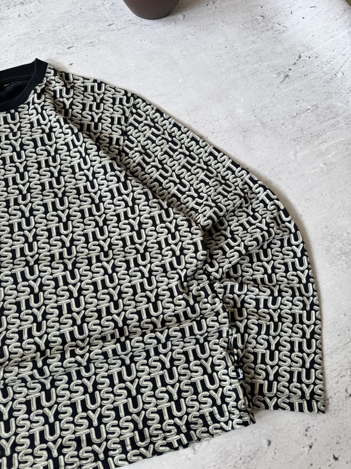 Stussy × Vintage STUSSY CENTER LOGO OVERSIZE BAGGY FIT SWEATSHIRT Size US L / EU 52-54 / 3 - 4 Thumbnail