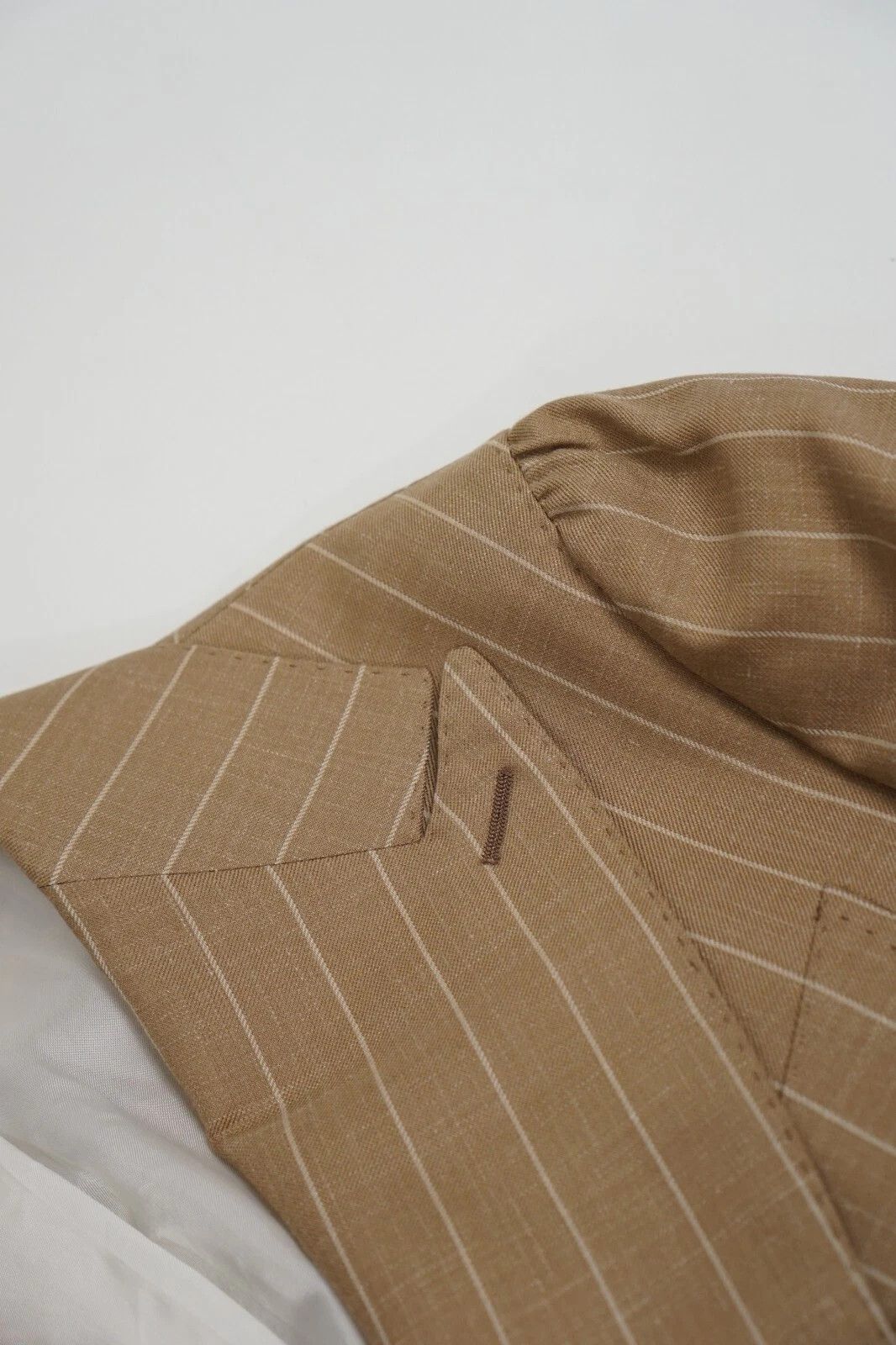 Suitsupply Men Suitsupply Blazer Peak Double Breasted Havana Brown US36 Size 36R - 4 Thumbnail