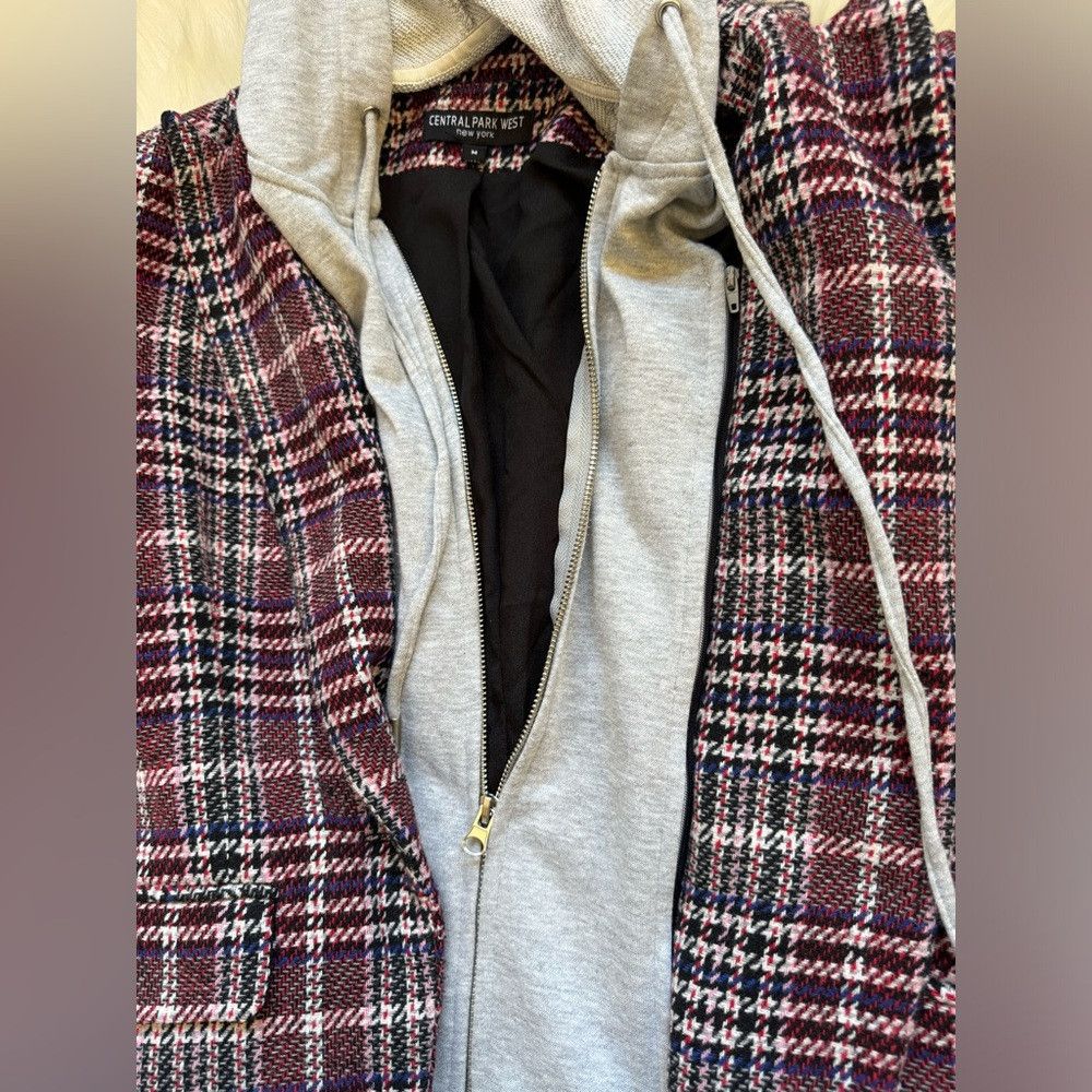 Central Park West Central Park West Coco Plaid Blazer in Red Plaid Removable Size M / US 6-8 / IT 42-44 - 4 Thumbnail