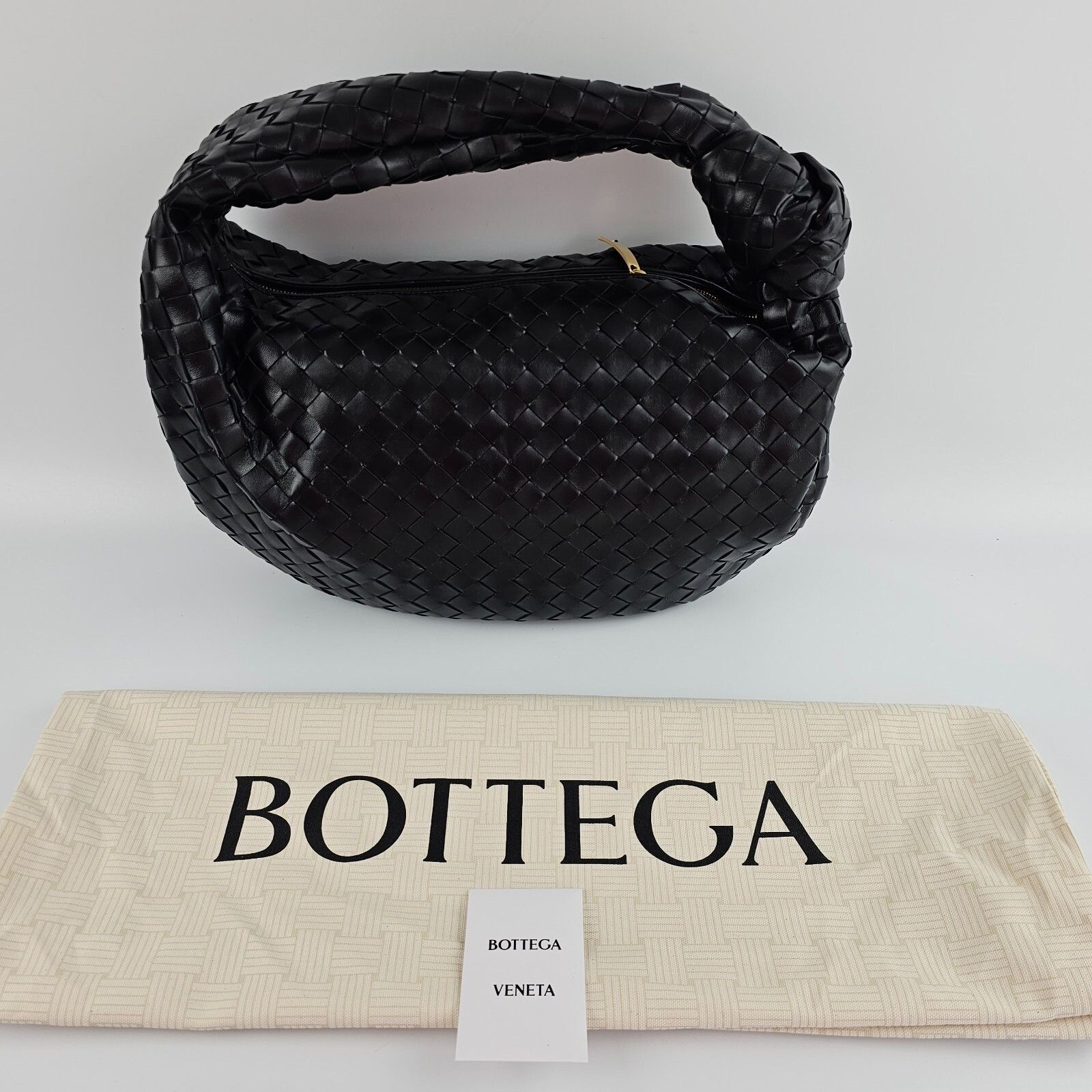 Bottega Veneta BOTTEGA VENETA Jodie Classic $4900 Black/Gold Leather Should Size ONE SIZE - 2 Thumbnail