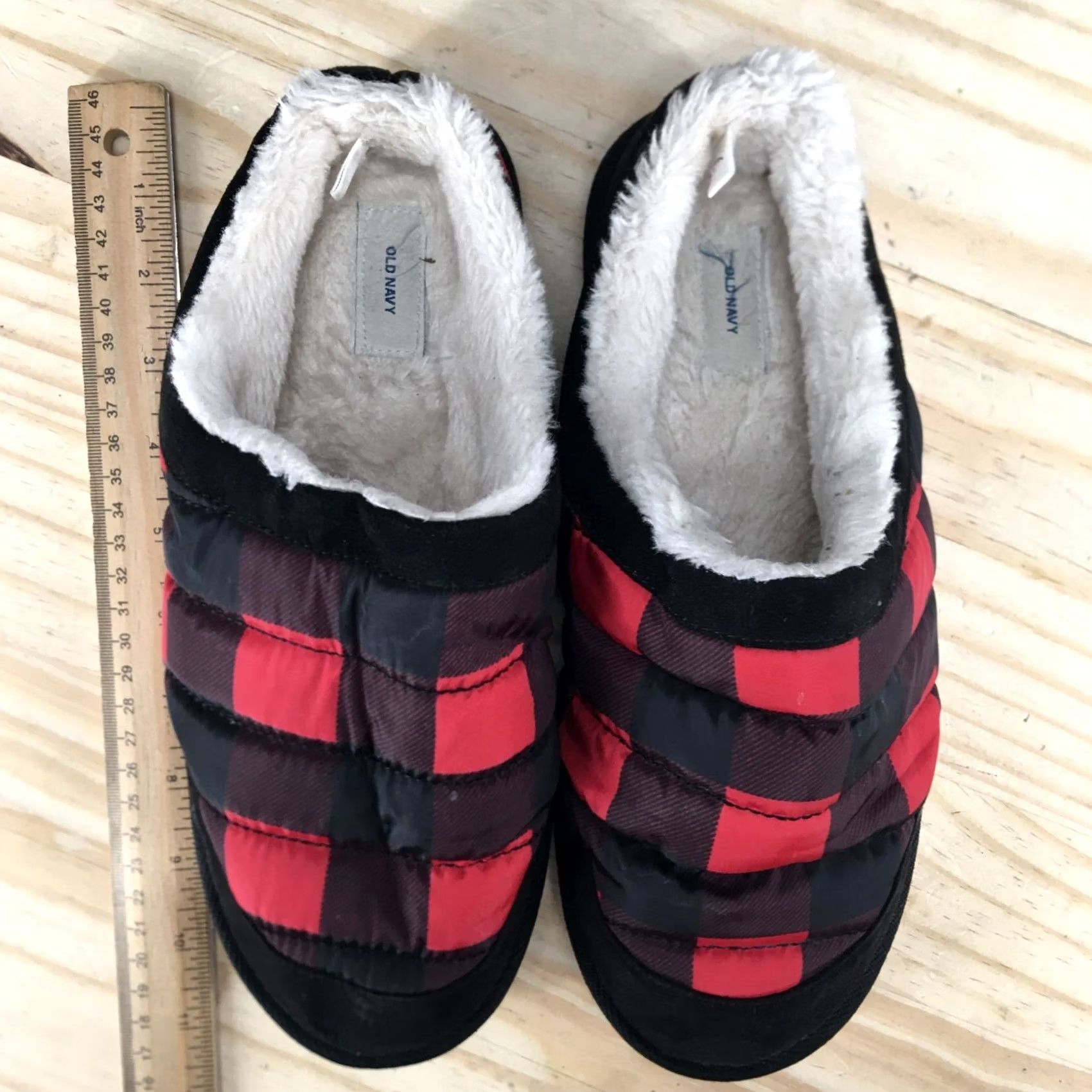Old Navy Old Navy Slippers Womens 8-9 Puffa Slide Mules Multicolor Comfort Round Plaid Size US 8 / IT 38 - 5 Thumbnail