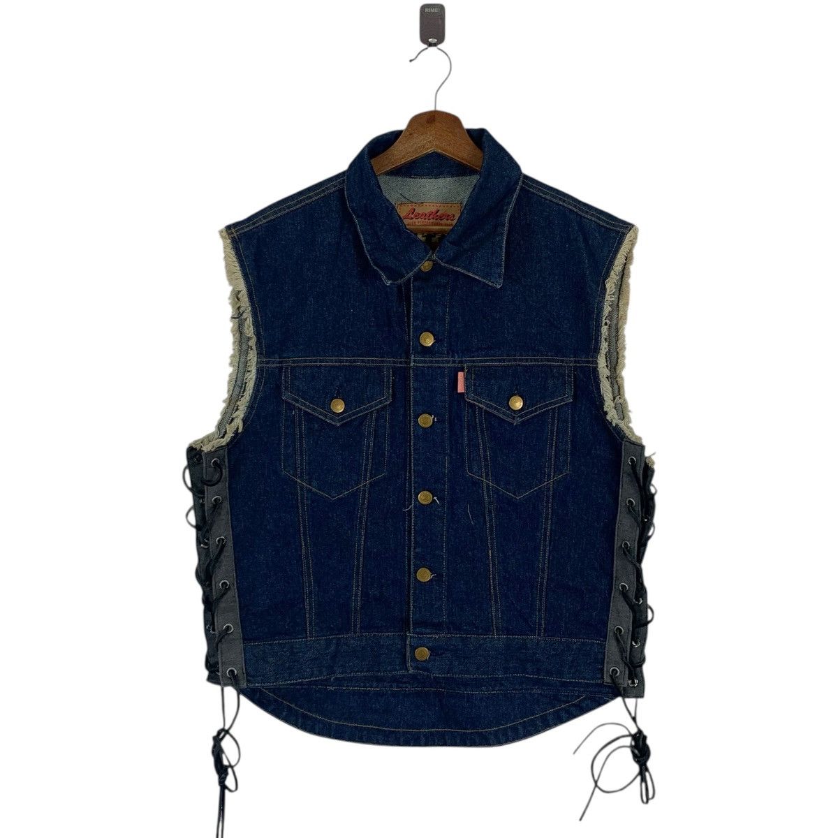 Kadoya VINTAGE KADOYA DENIM SLEEVELESS JACKET Size US L / EU 52-54 / 3 - 1 Thumbnail
