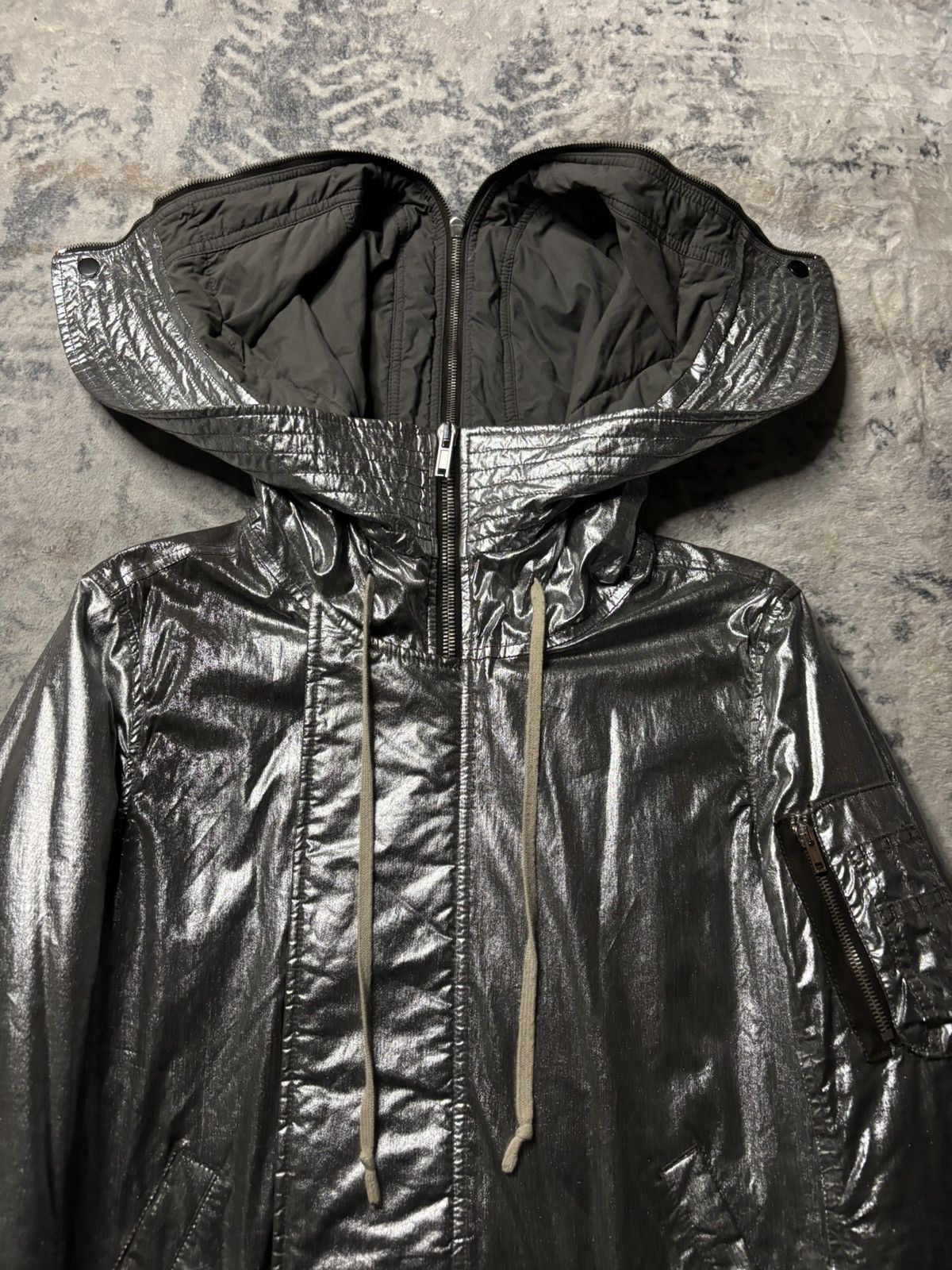 Rick Owens Rick Owens SAMPLE Fw13 Plinth Glitter Exploder Jacket Size US M / EU 48-50 / 2 - 5 Thumbnail