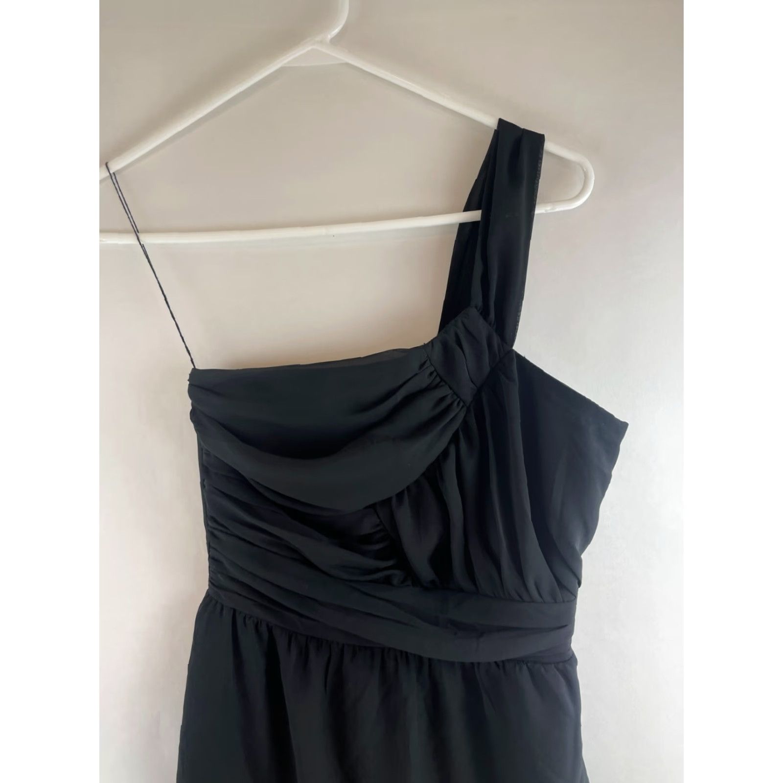 Vintage dELiA*s Dress Women’s 3/4 Black One Shoulder Above the Knee Party/Cocktail Sleeveless Short Bodycon Size XS / US 0-2 / IT 36-38 - 3 Thumbnail