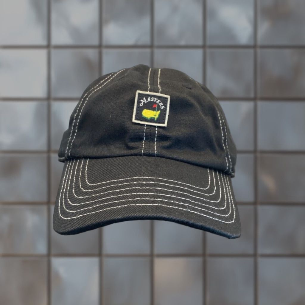 American Needle The Masters Hat Cap Mens One Size Black American Needle Twill Strapback Golf Size ONE SIZE - 1 Thumbnail