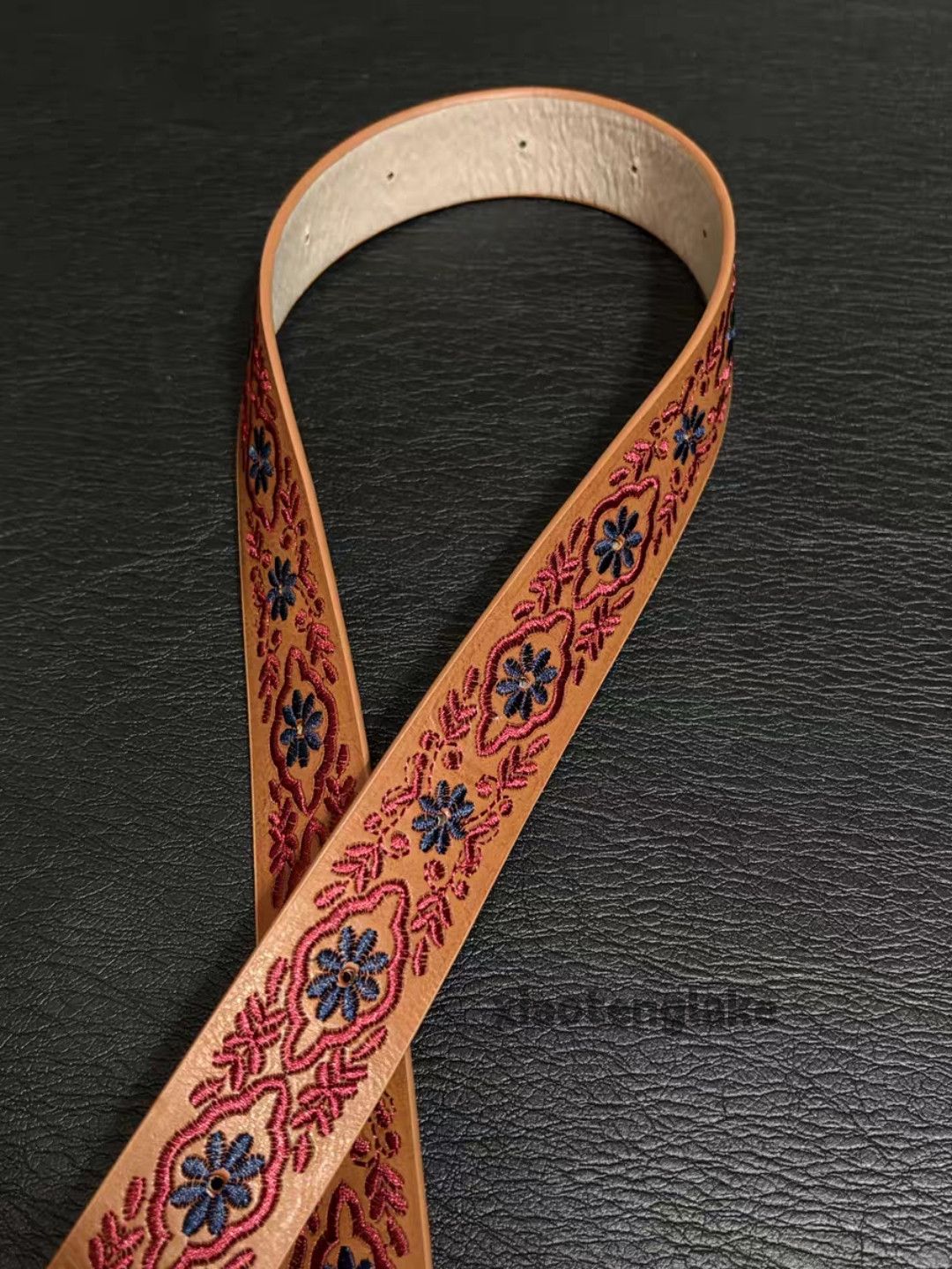 Japanese Brand Unisex outdoor utility pattern festival embroidery belt Size ONE SIZE - 3 Thumbnail