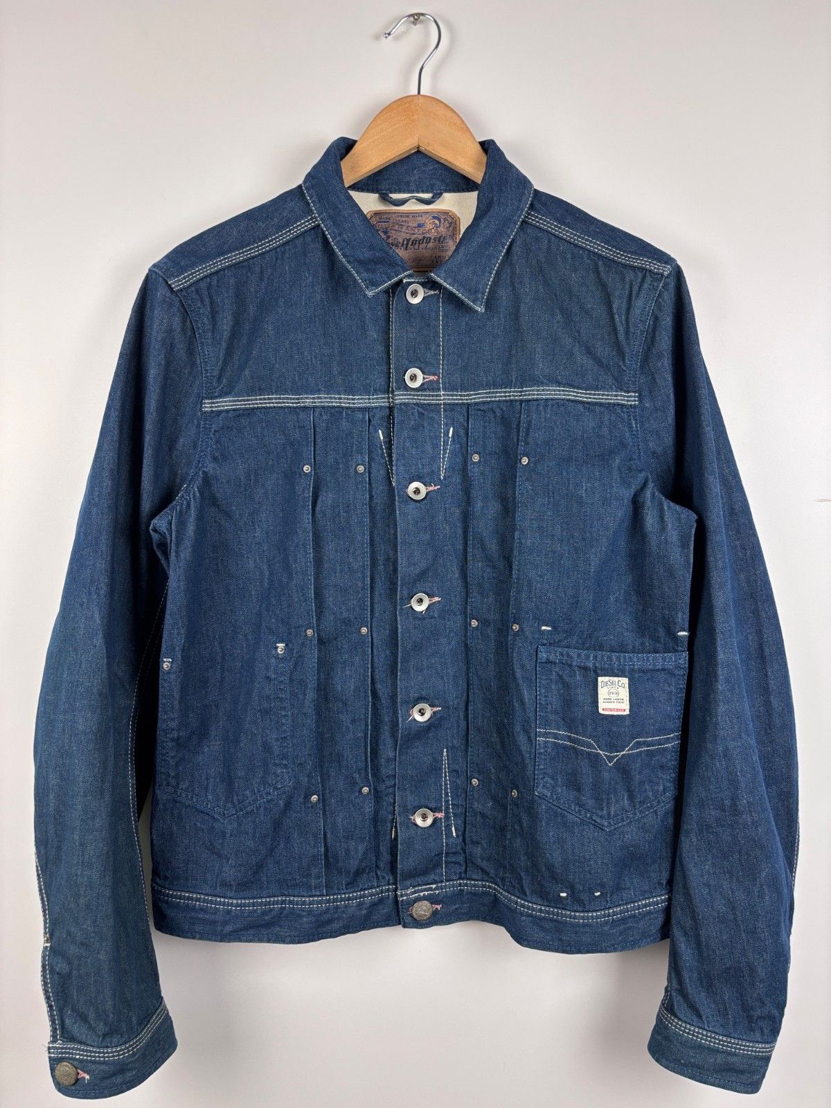 Diesel Vintage Diesel Juzicon Denim Jacket Blue Mens Size L Size US L / EU 52-54 / 3 - 1 Thumbnail