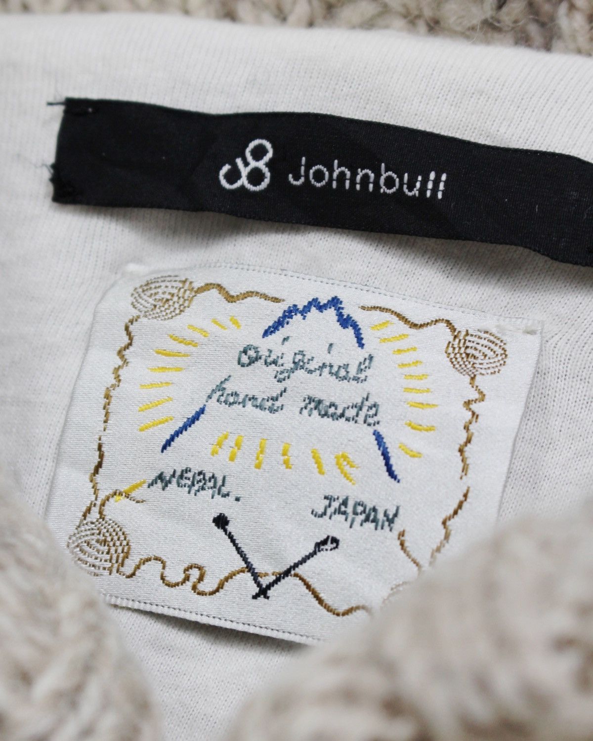 Japanese Brand AW2016 JOHN BULL HAND MADE KNIT SHAWL COLLAR CARDIGAN Size US M / EU 48-50 / 2 - 7 Thumbnail