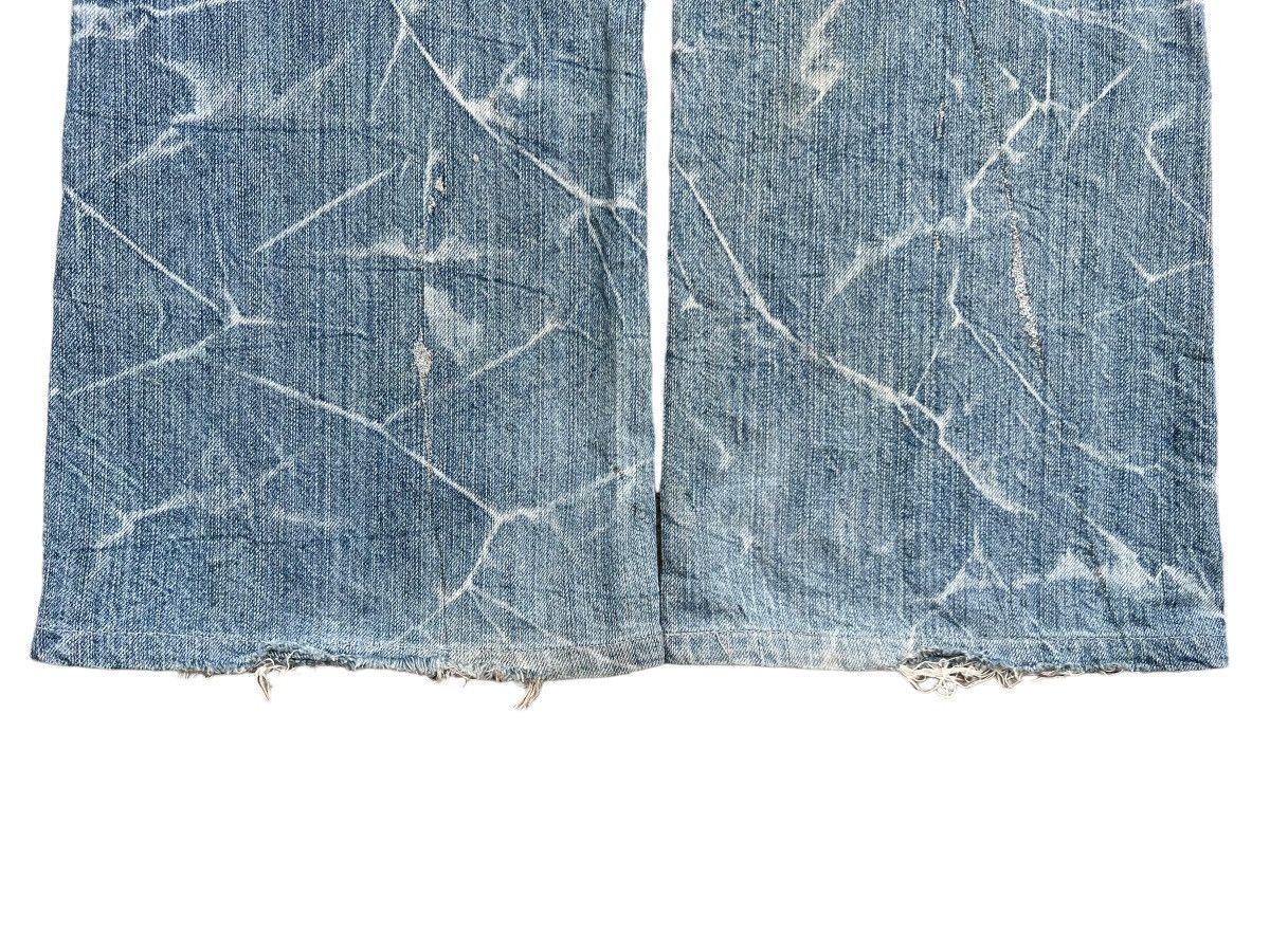 Japanese Brand Nylaus Japan Distressed Lowrise Flare Denim Jeans 34x31 Size US 34 / EU 50 - 6 Thumbnail