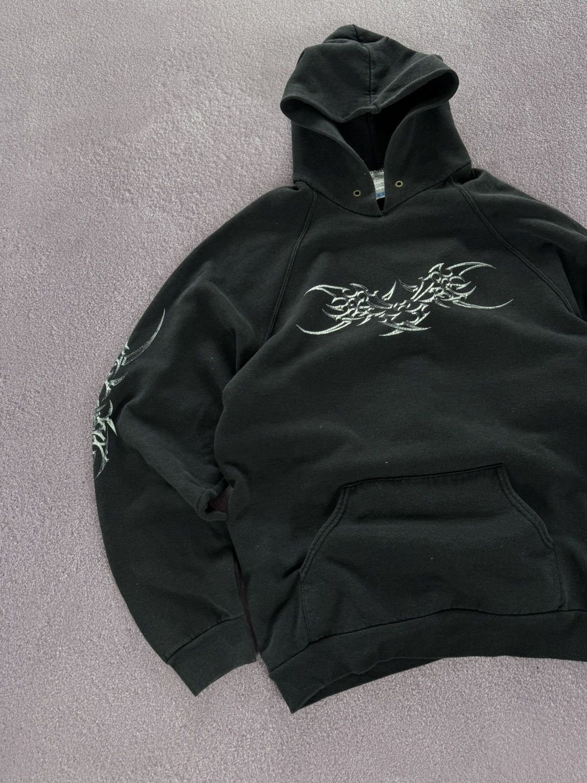Japanese Brand Crazy Tribal Hoodie Y2K Affliction Swag Size US XL / EU 56 / 4 - 5 Thumbnail