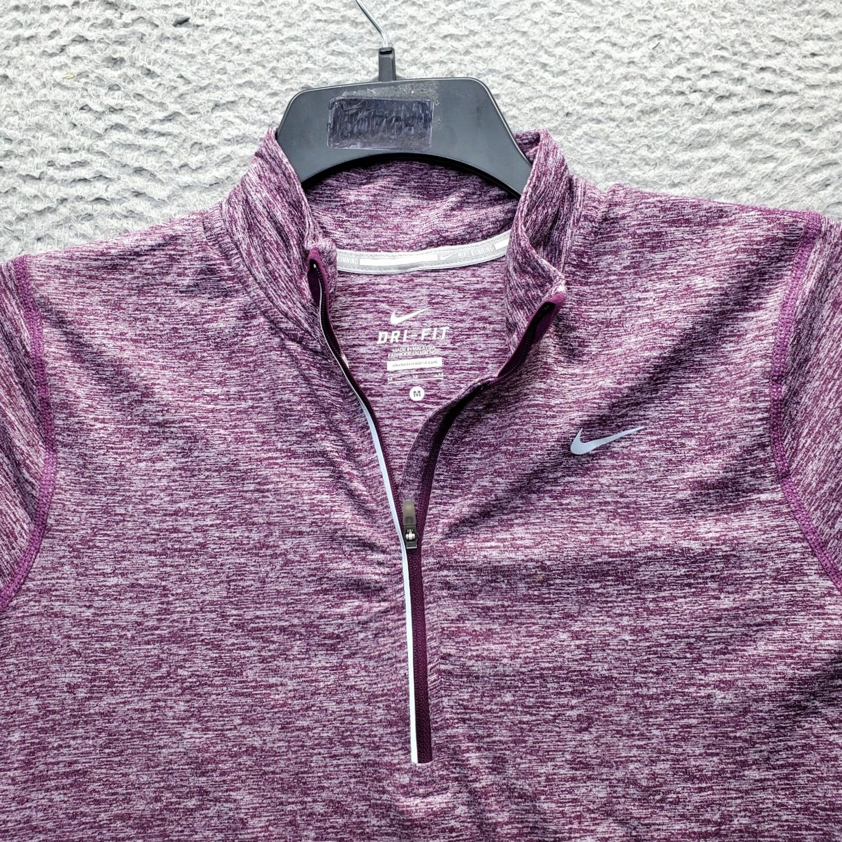 Nike Nike Womens 1/4 Zip Pullover Casual Running Dri-Fit Space Dye M Multicolor Long Sleeve Size M / US 6-8 / IT 42-44 - 8 Thumbnail
