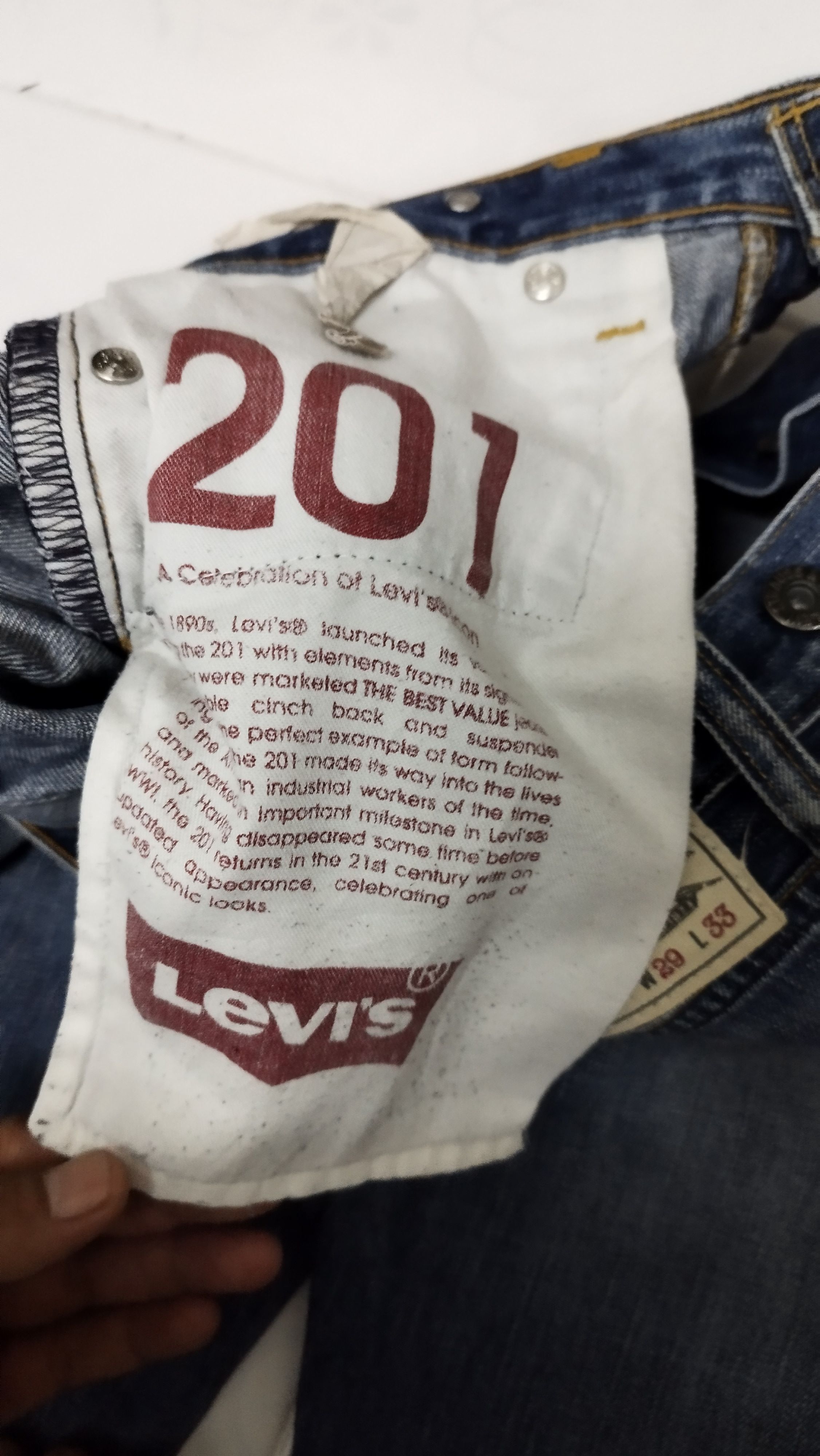 Other Levi's 201 single pocket Size US 32 / EU 48 - 9 Thumbnail