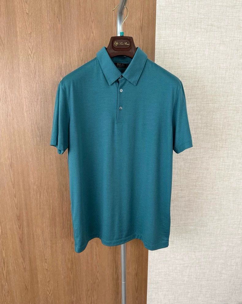 Ermenegildo Zegna Loro Piana 12 Micron Wool Short Sleeve Polo Size US L / EU 52-54 / 3 - 2 Thumbnail