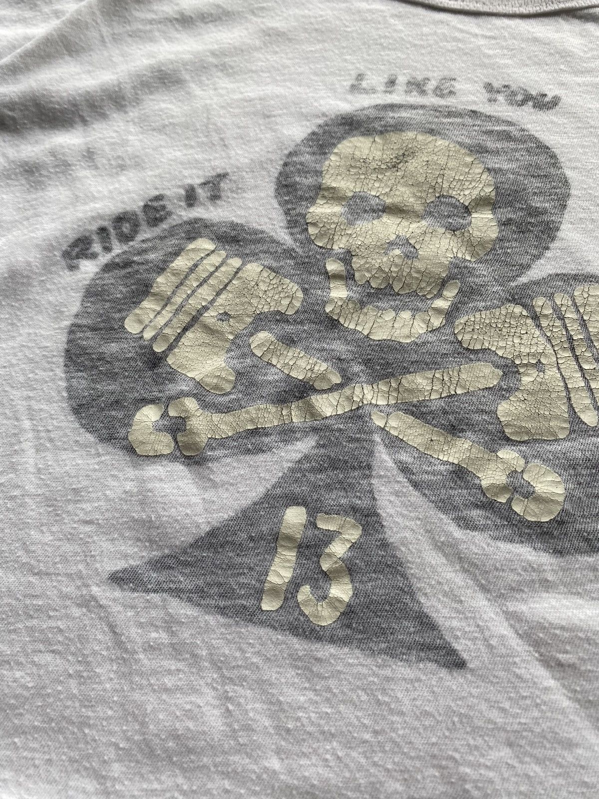Lucky Brand 🔥Lucky Brand California Moto Racing Skull white tee L Size US L / EU 52-54 / 3 - 2 Thumbnail