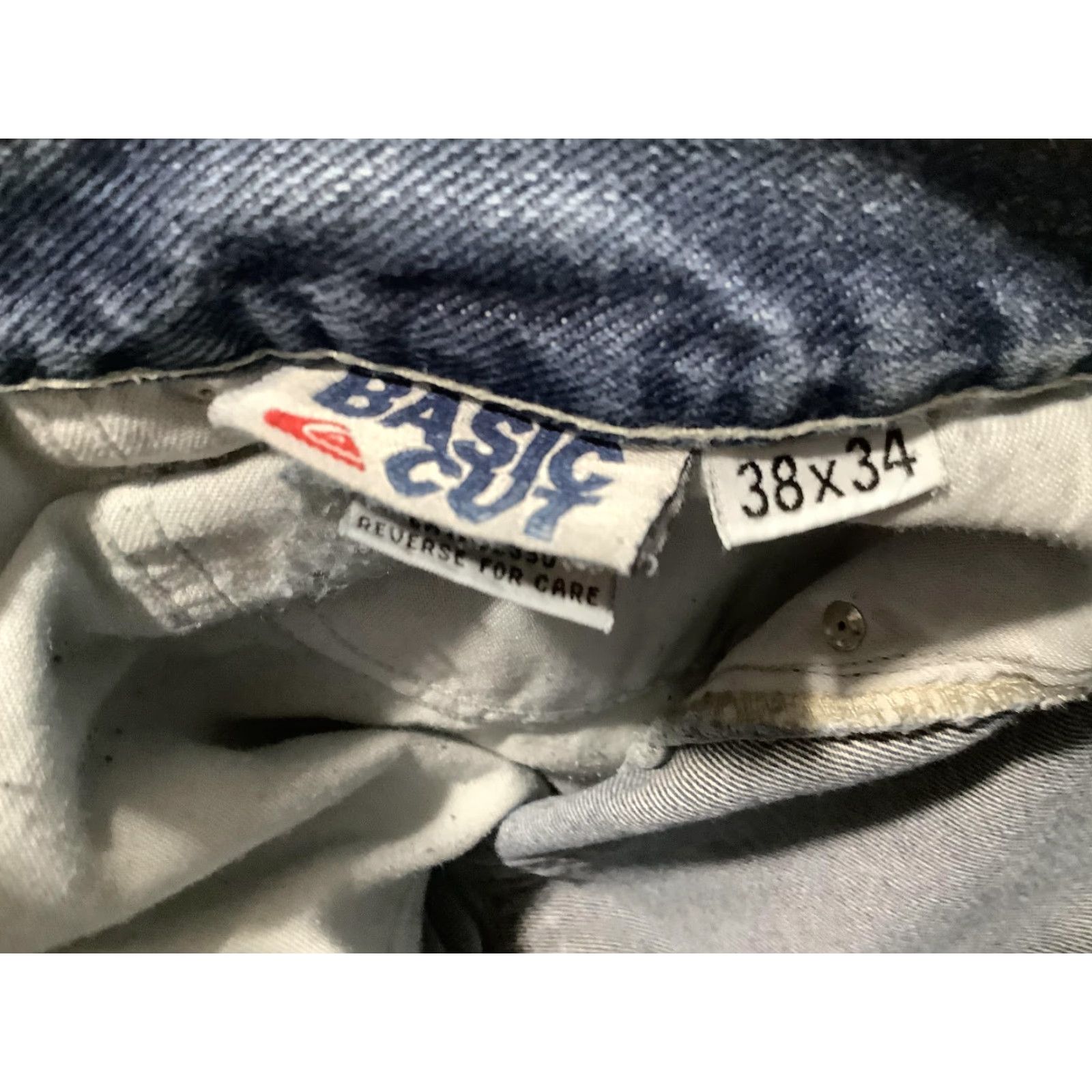 Quiksilver VINTAGE Quiksilver Basic Cut Jeans Mens 38x34 Blue Denim USA Straight 90s Y2K 5-Pocket Relaxed Fit Mens Jeans Size US 38 / EU 54 - 6 Thumbnail